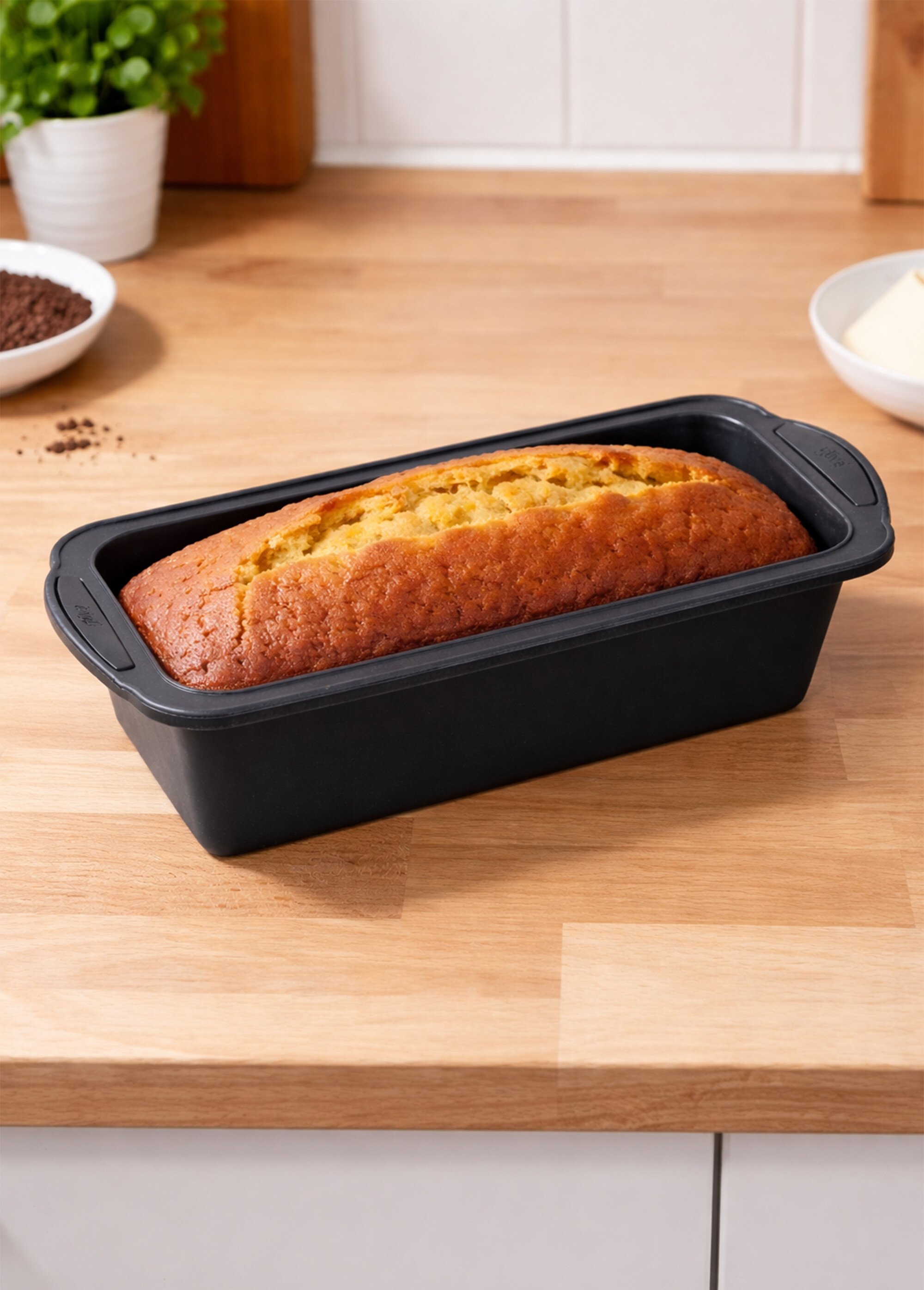 Moule à cake en silicone et acier NOIR JJA-115164 SI1
