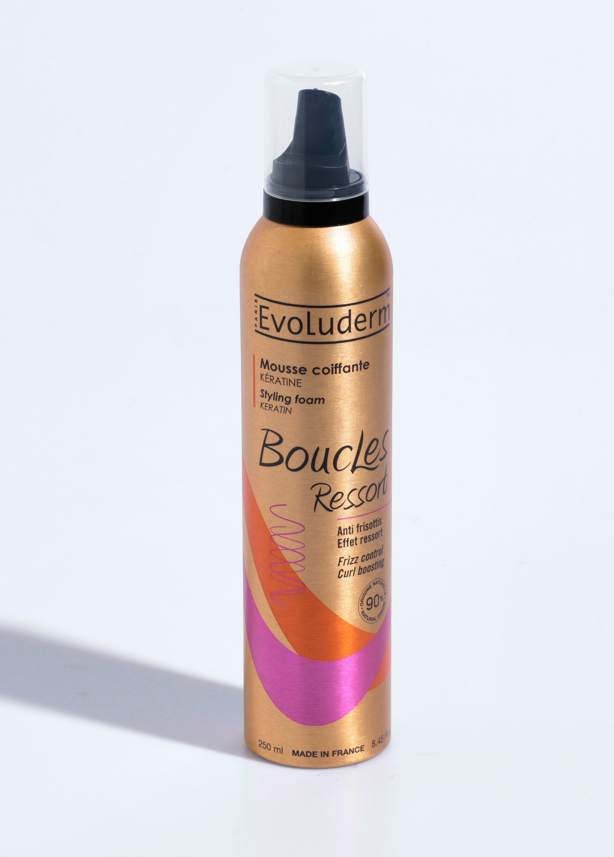 Mousse coiffante pour cheveux bouclés Doré EVO12191 FA1