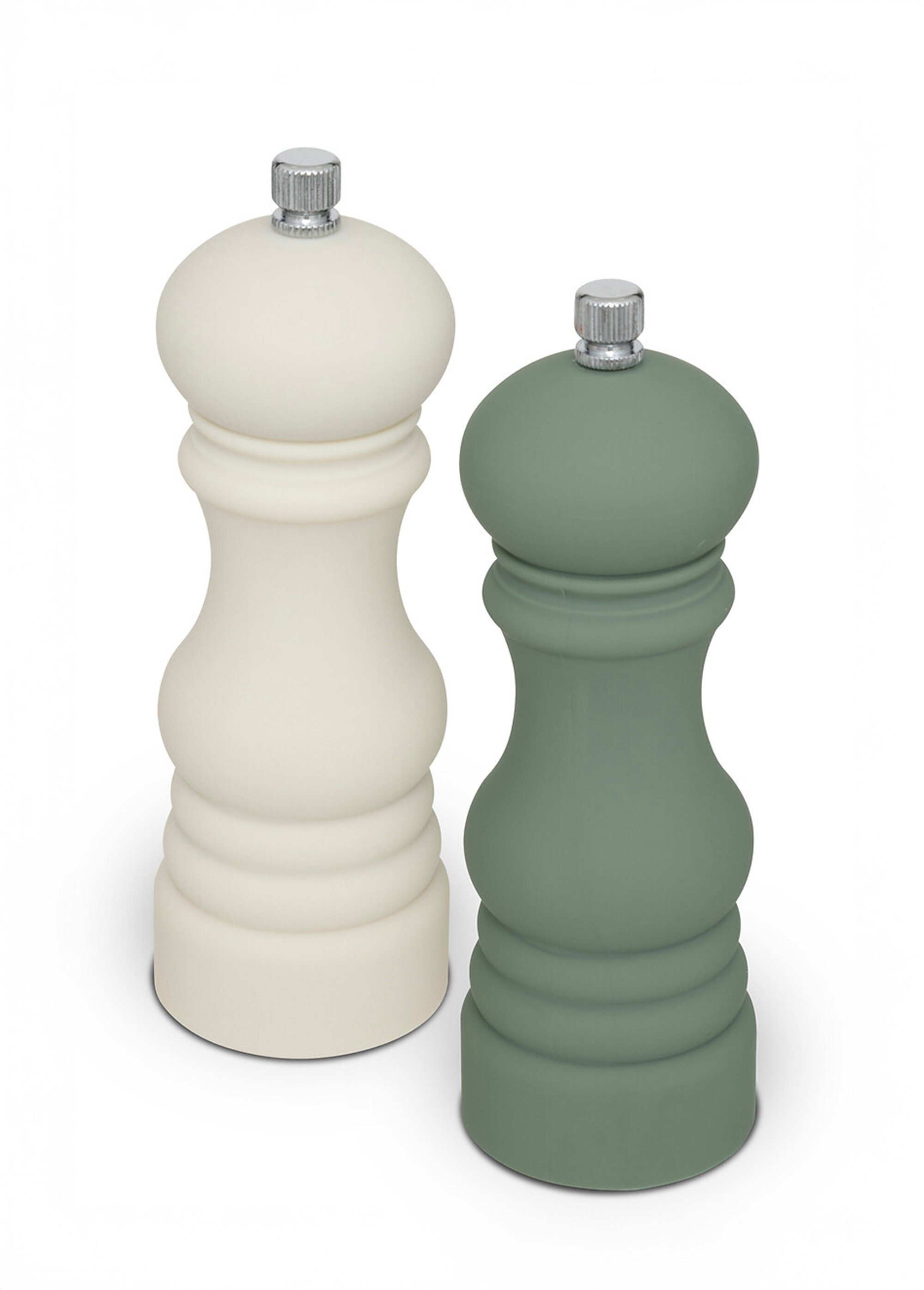 Set 2 moulins à épices fini mat soft touch Beige JJA-203075 FA1