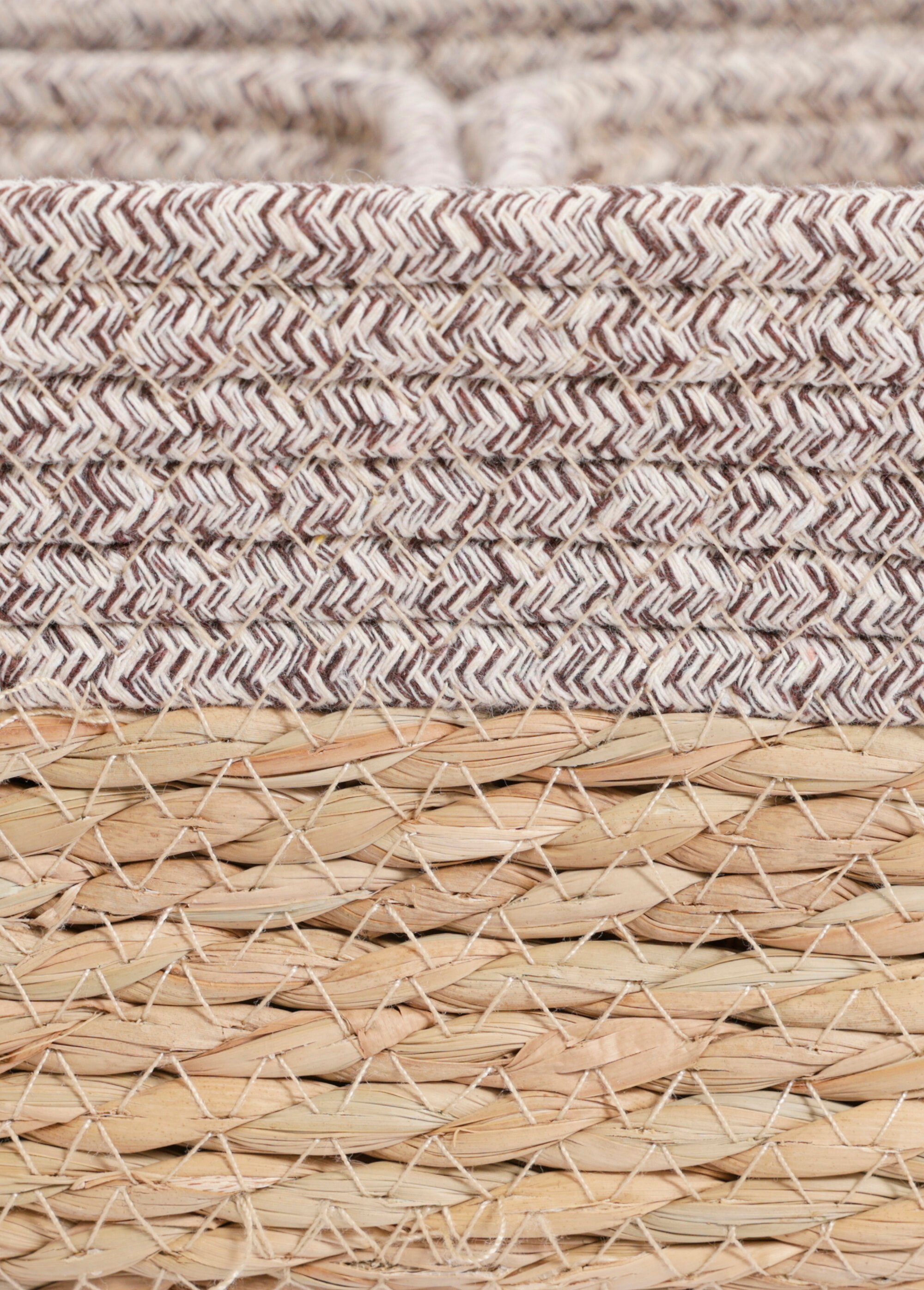 Set de 3 paniers tressés assortis Marron KP-MD1000050 DE2