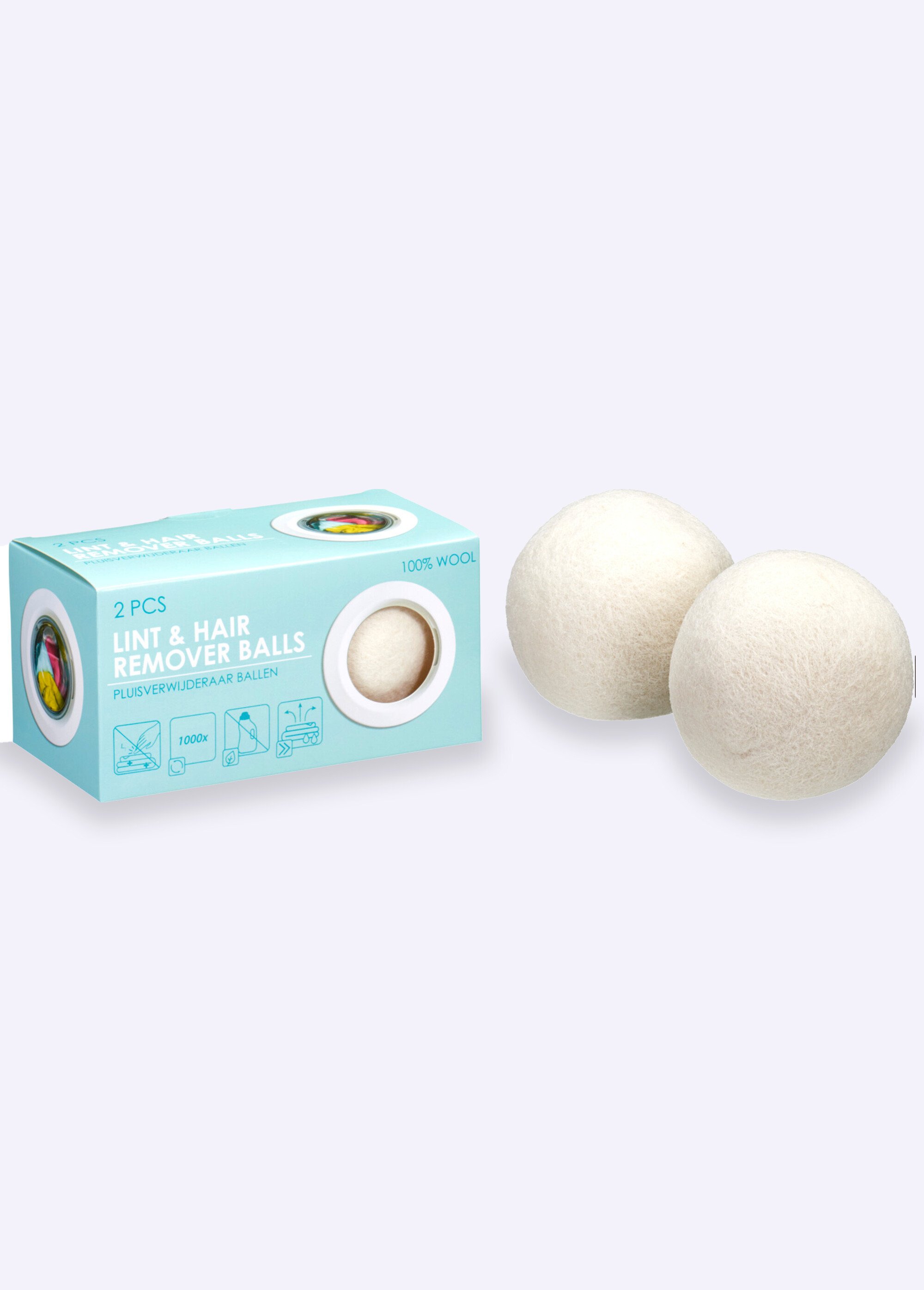 Balles de séchage écologiques en laine Blanc KP-WK1700790 FA1