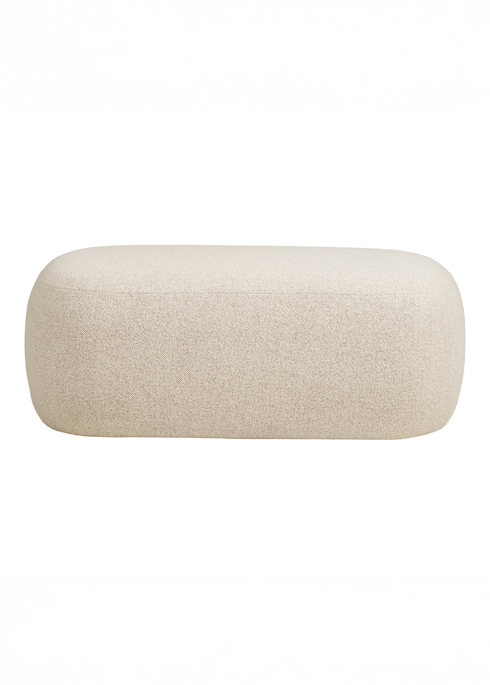 Banc en tissu, forme organique