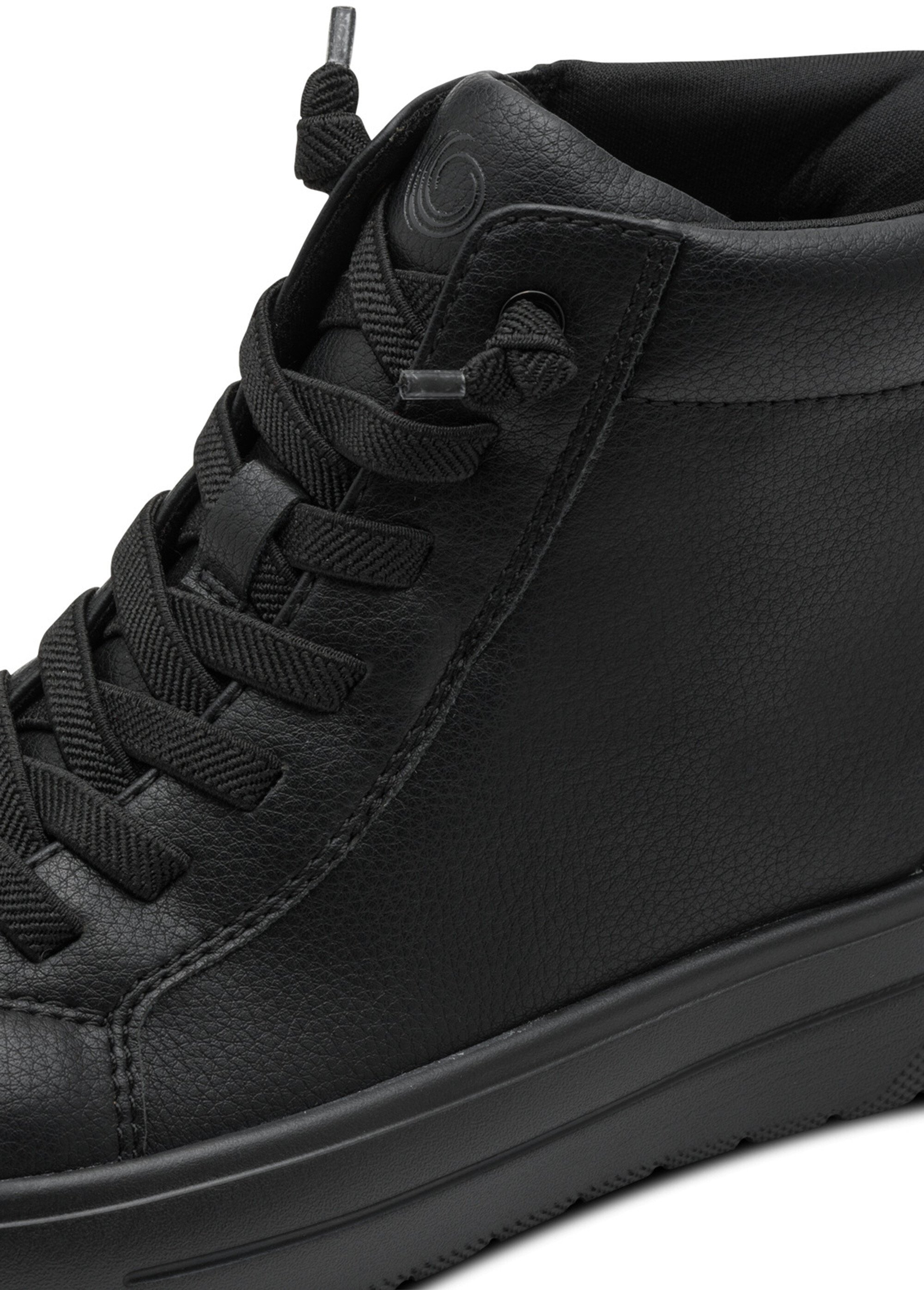 Baskets montantes compensées style casual Femme Noir JAN82527145 DE1