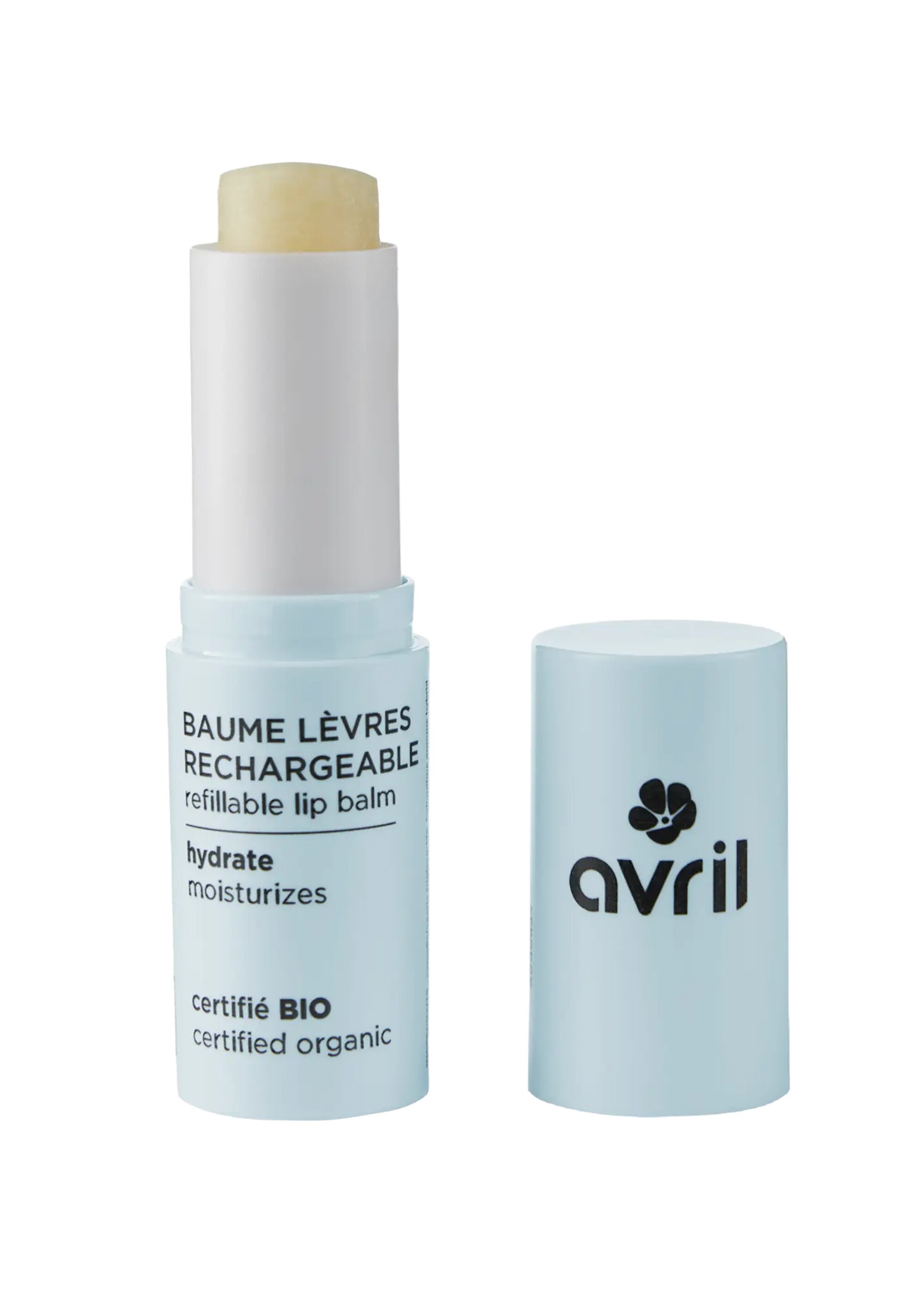 Baume à lèvres rechargeable certifié BIO Bleu AV-2170 DE1