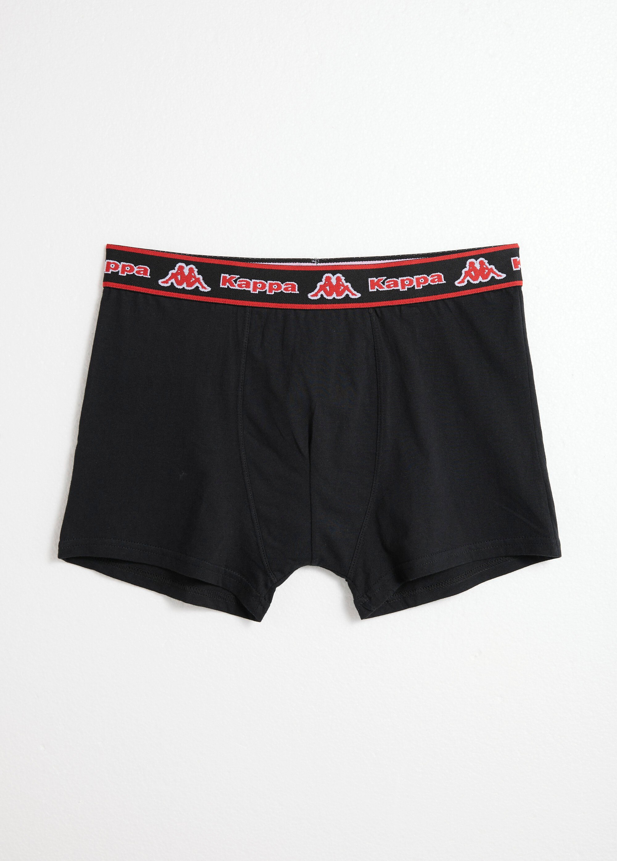 Boxer ceinture logo vif Homme Noir BEN92840298 FA1