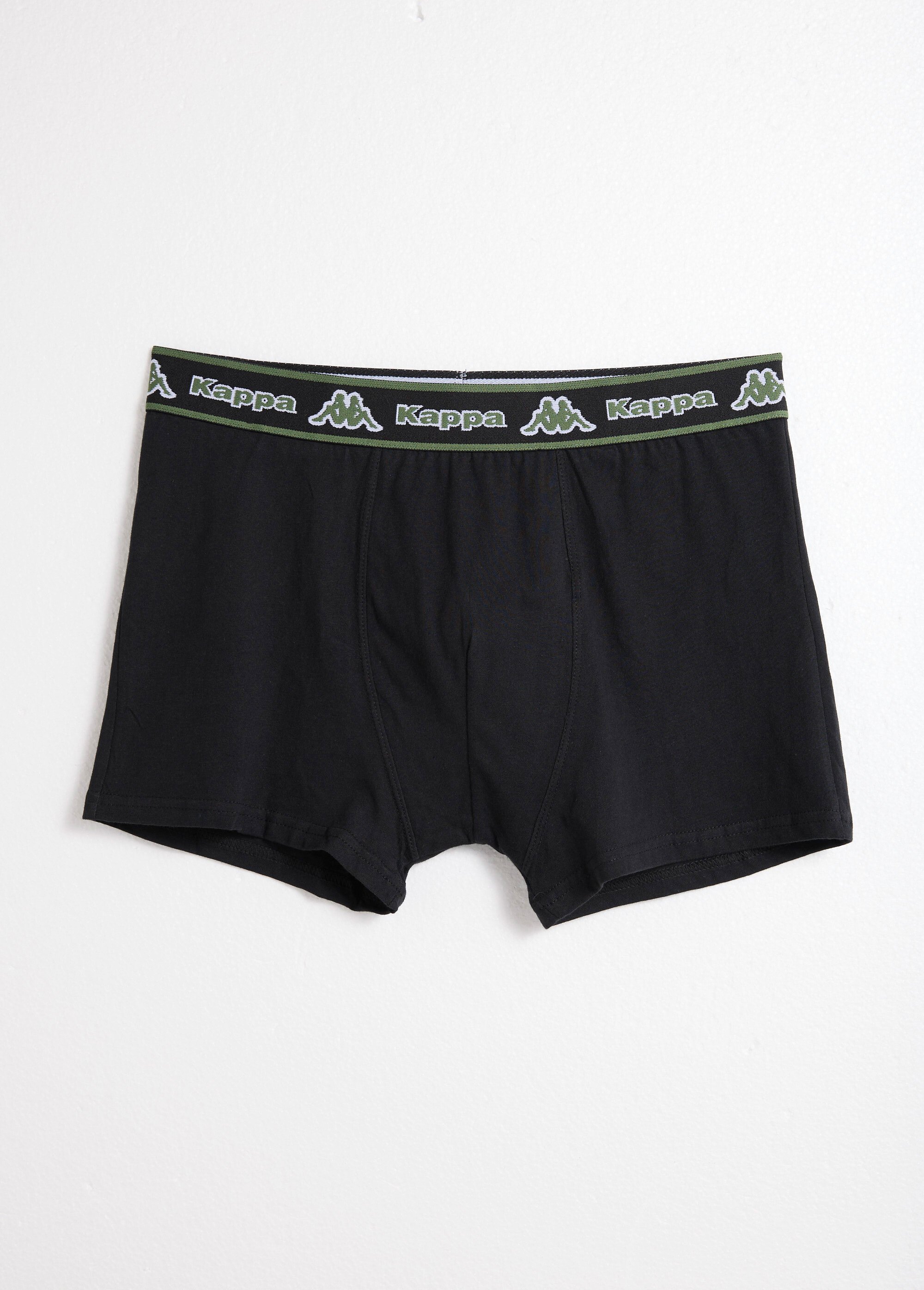 Boxer ceinture logo vif Homme Noir BEN92840298 FA1