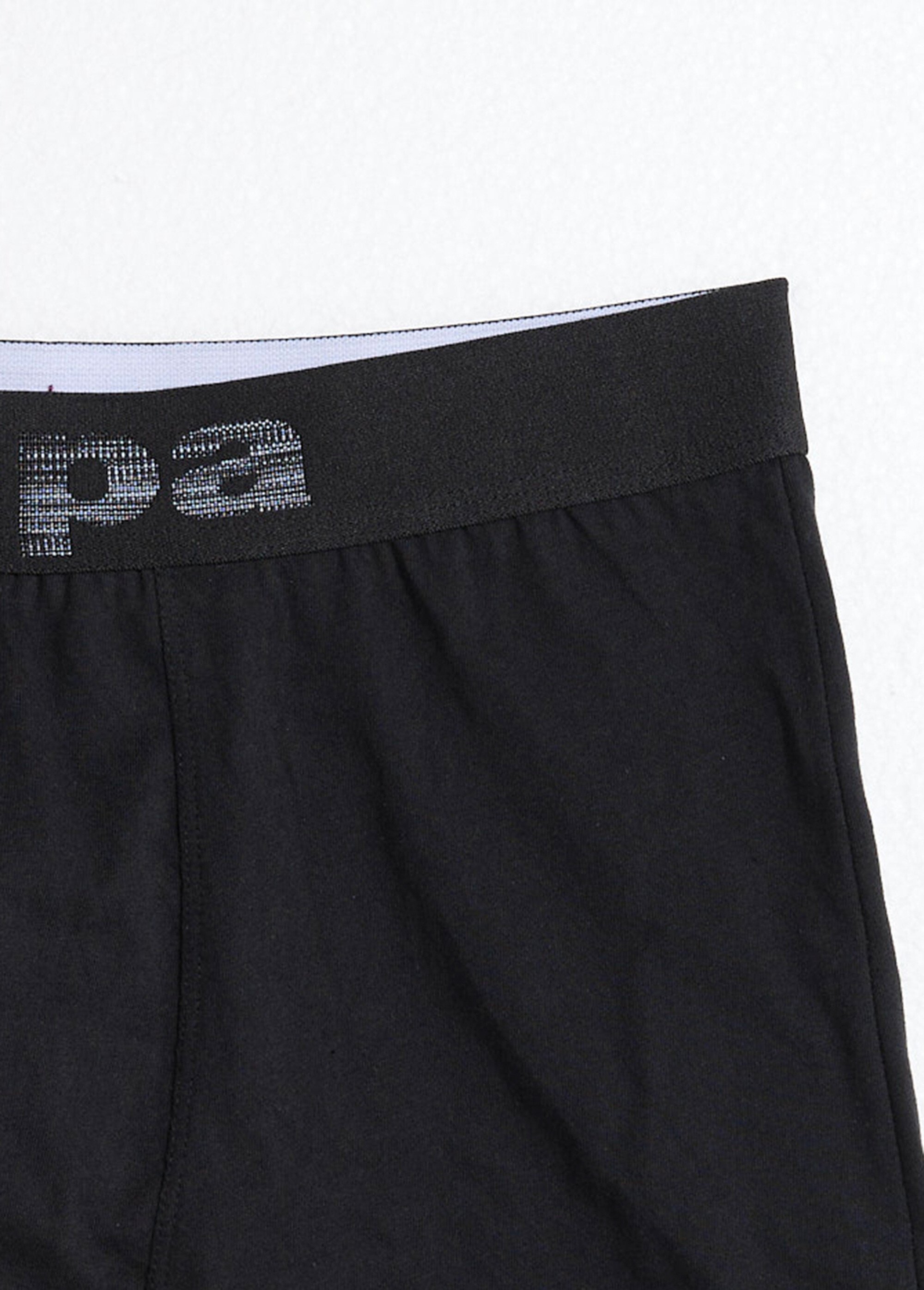 Boxer uni monochrome en pur coton