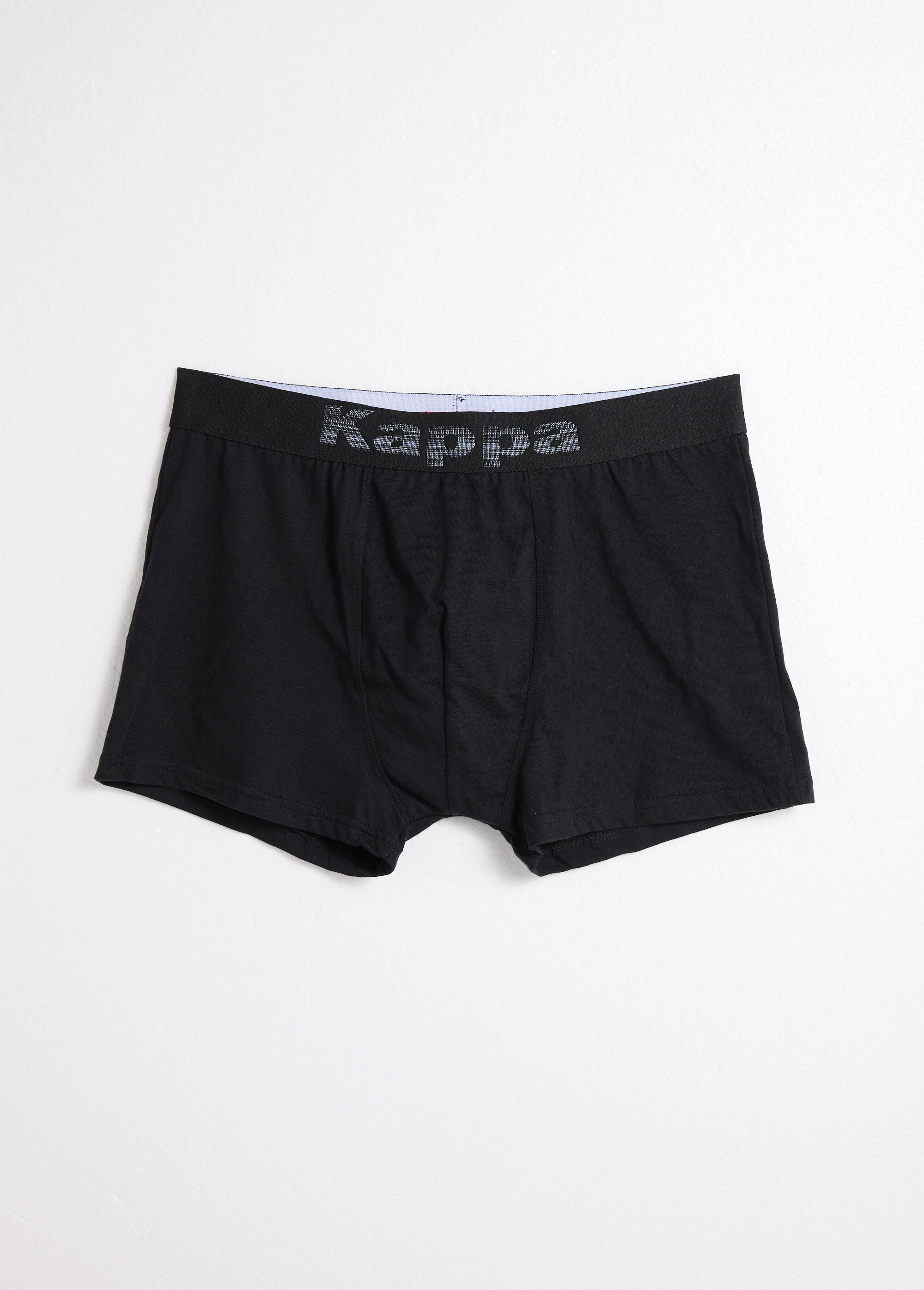 Boxer uni monochrome en pur coton