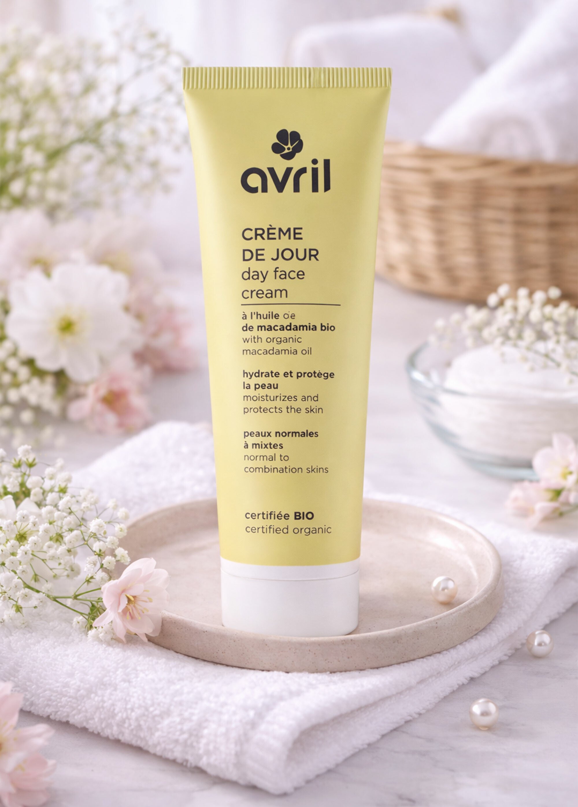 Crème de jour BIO, peau normale et mixte Jaune AV-172 SI1