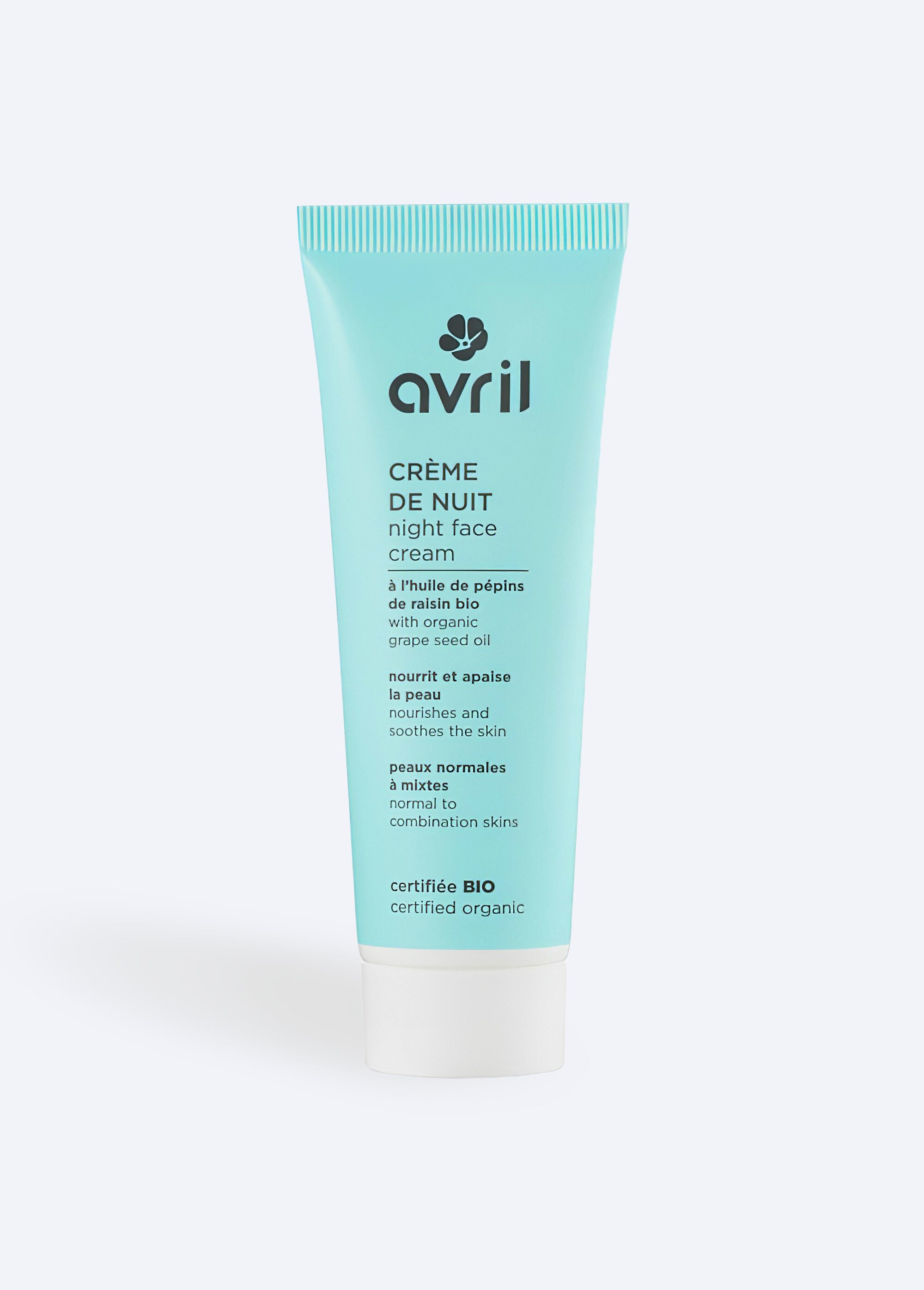 Crème de nuit BIO, peau normale et mixte Bleu AV-174 FA1