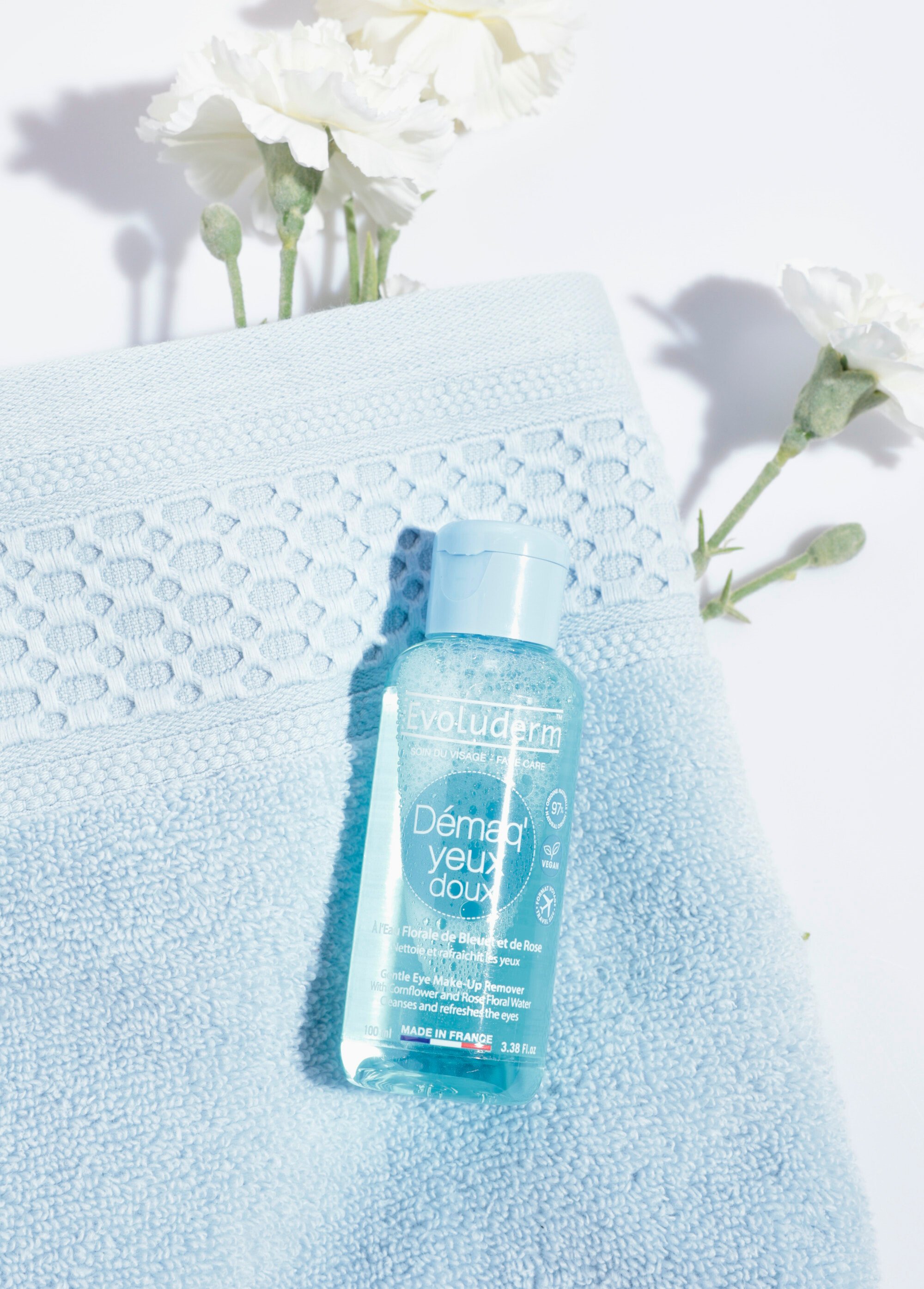 Démaquillant doux au bleuet et à la rose Bleu EVO3035 SF1