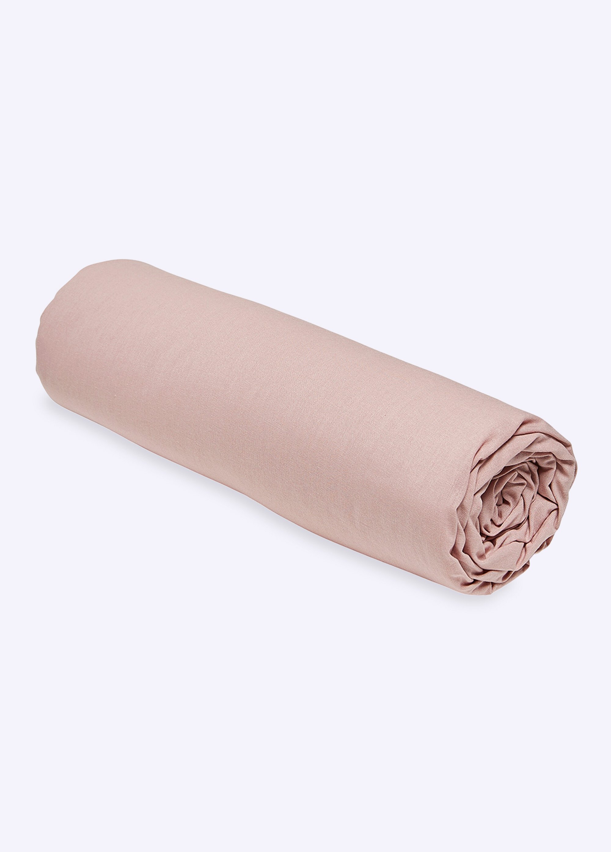 Drap housse pur coton qualité supérieure Rose ML-DH124404 FA1
