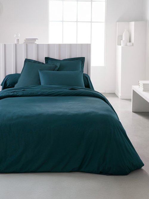 Drap housse pur coton qualité supérieure Bleu ML-DH124404 SI1