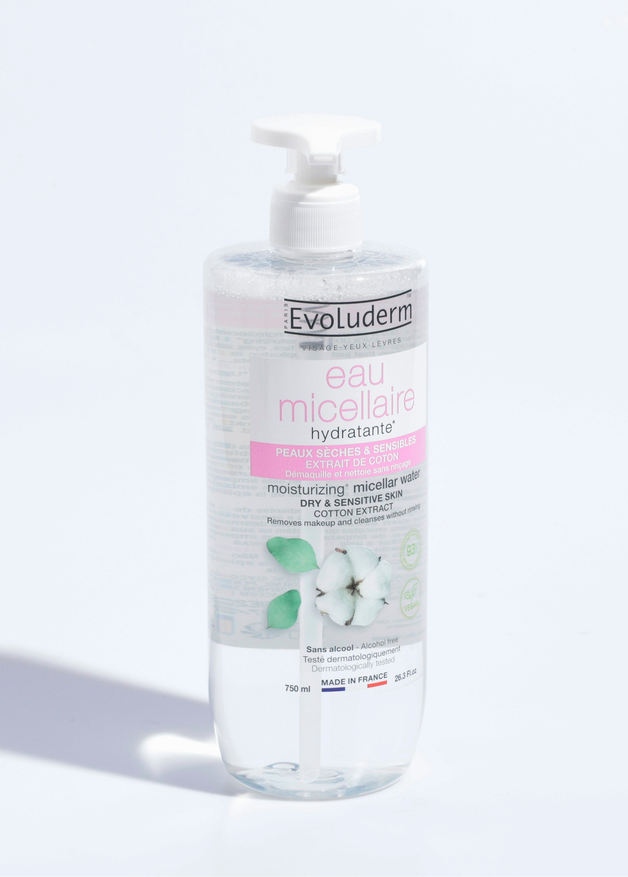 Eau micellaire démaquillante au coton Blanc EVO25410 FA1