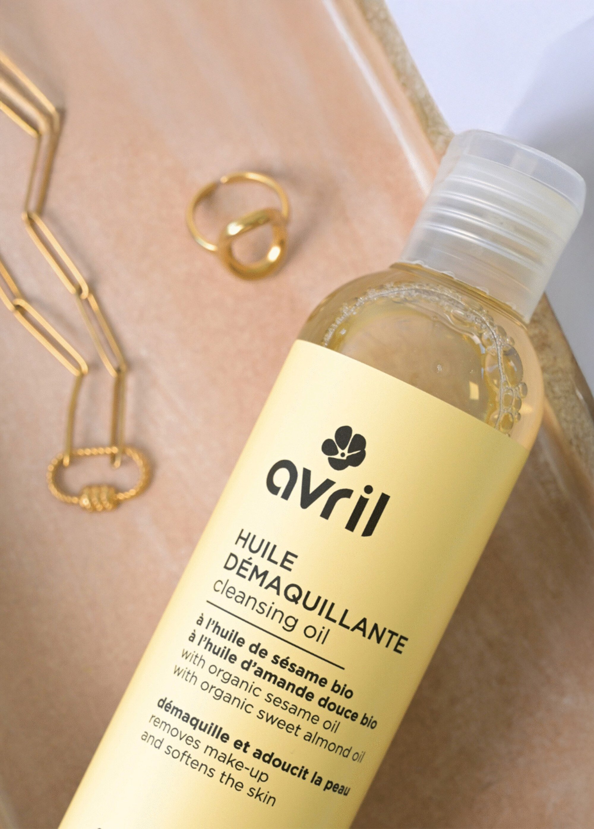 Huile démaquillante BIO à l'amande douce Blanc AV-1688 DE1