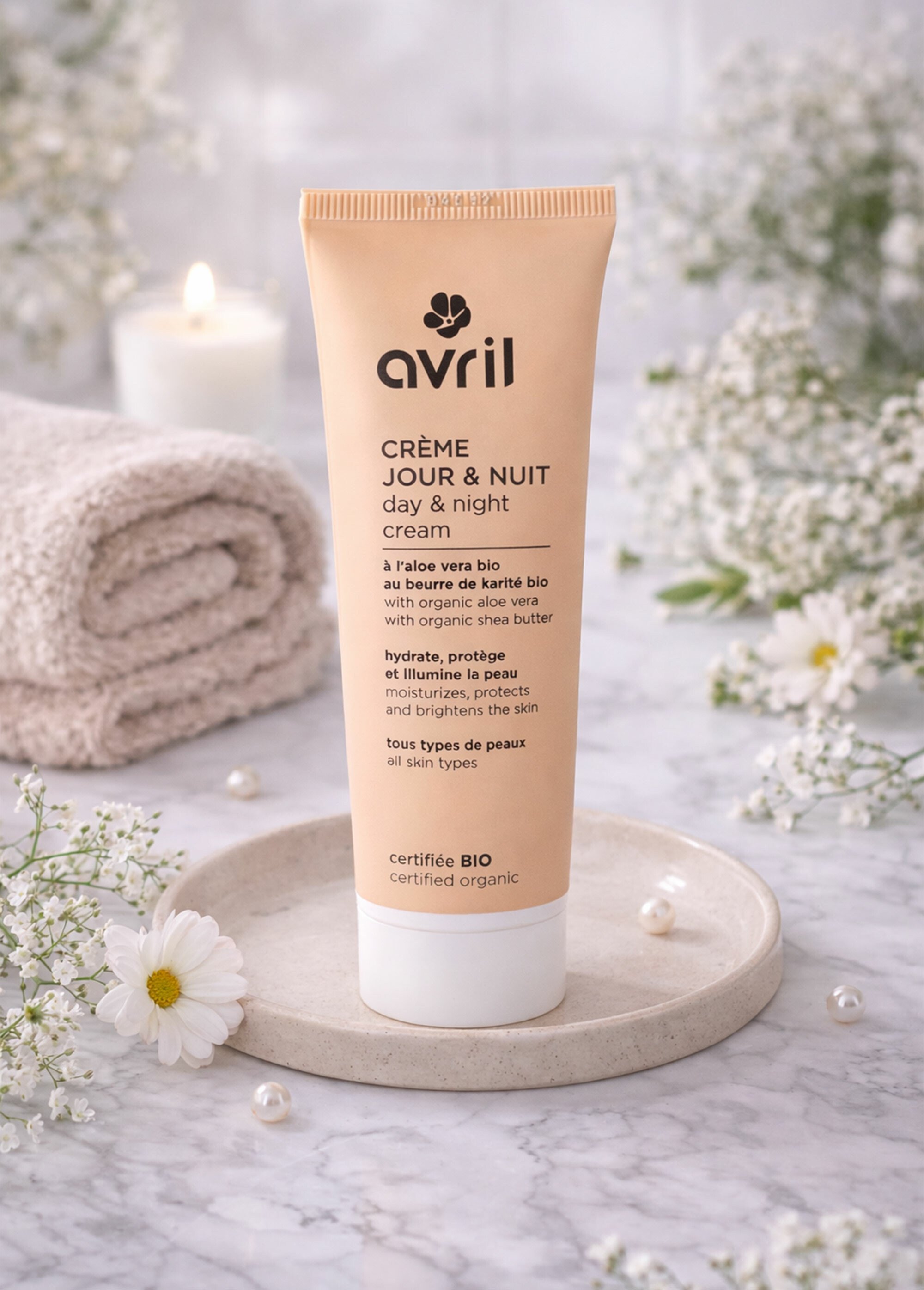 Huile démaquillante BIO à l'amande douce Blanc AV-1688 SI1