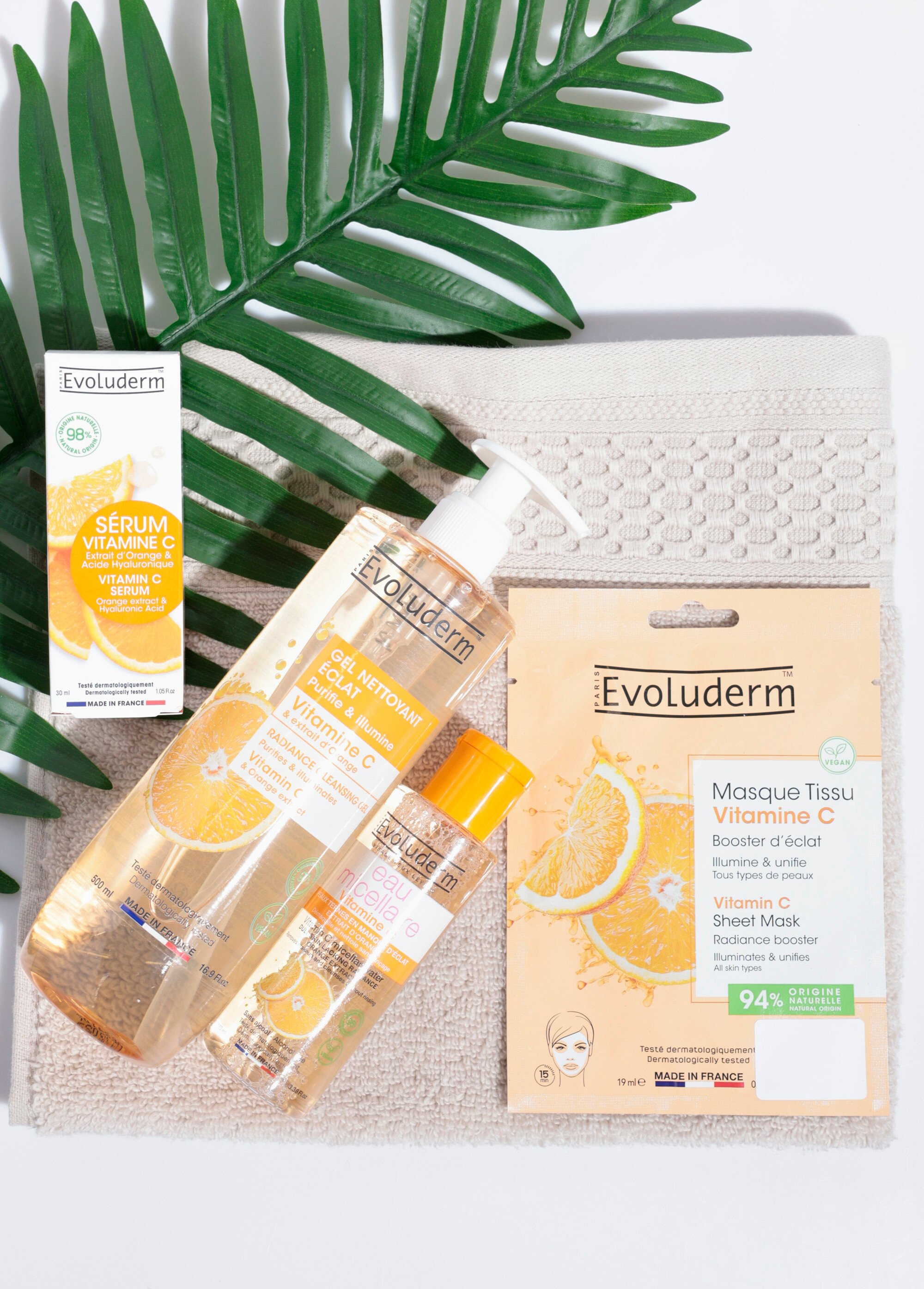 Kit routine visage vitamine C essentiels Orange EVOROUTVITAMINC SF1