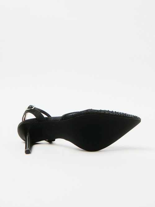 Escarpins chic résille strass Femme Noir LBSBLJY9122 UN1