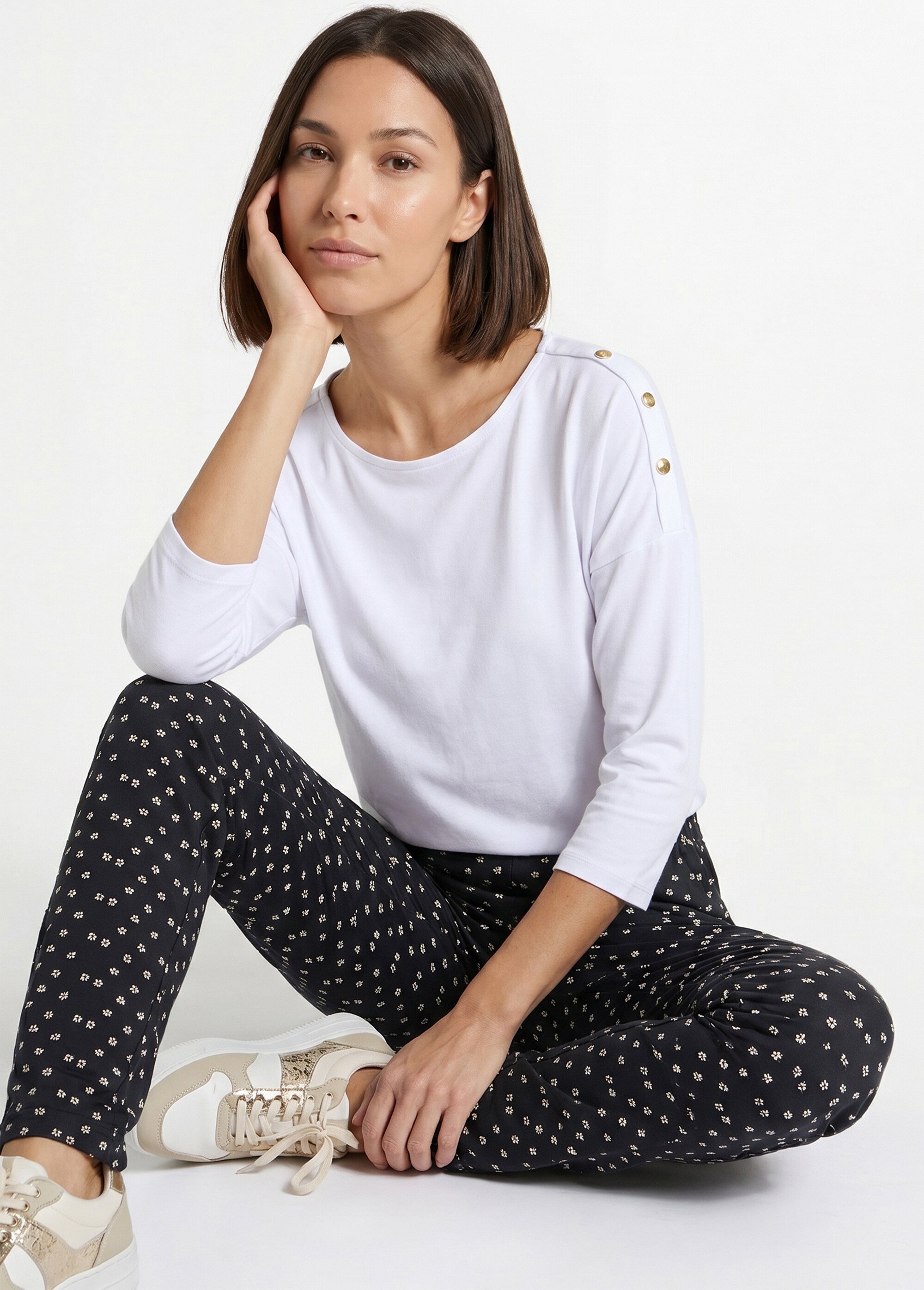 Legging taille élastiquée jersey coton
