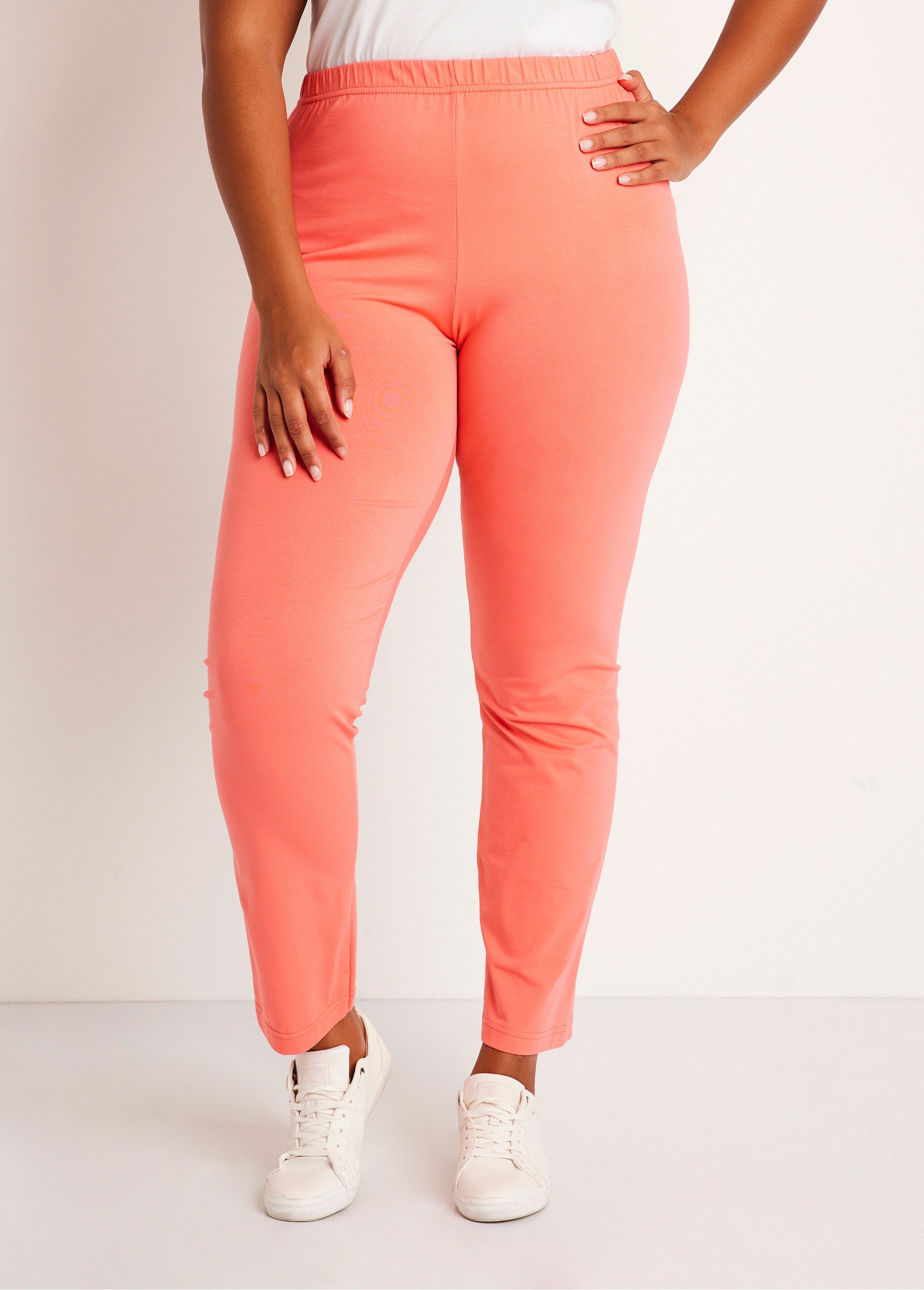 Legging taille élastiquée jersey coton