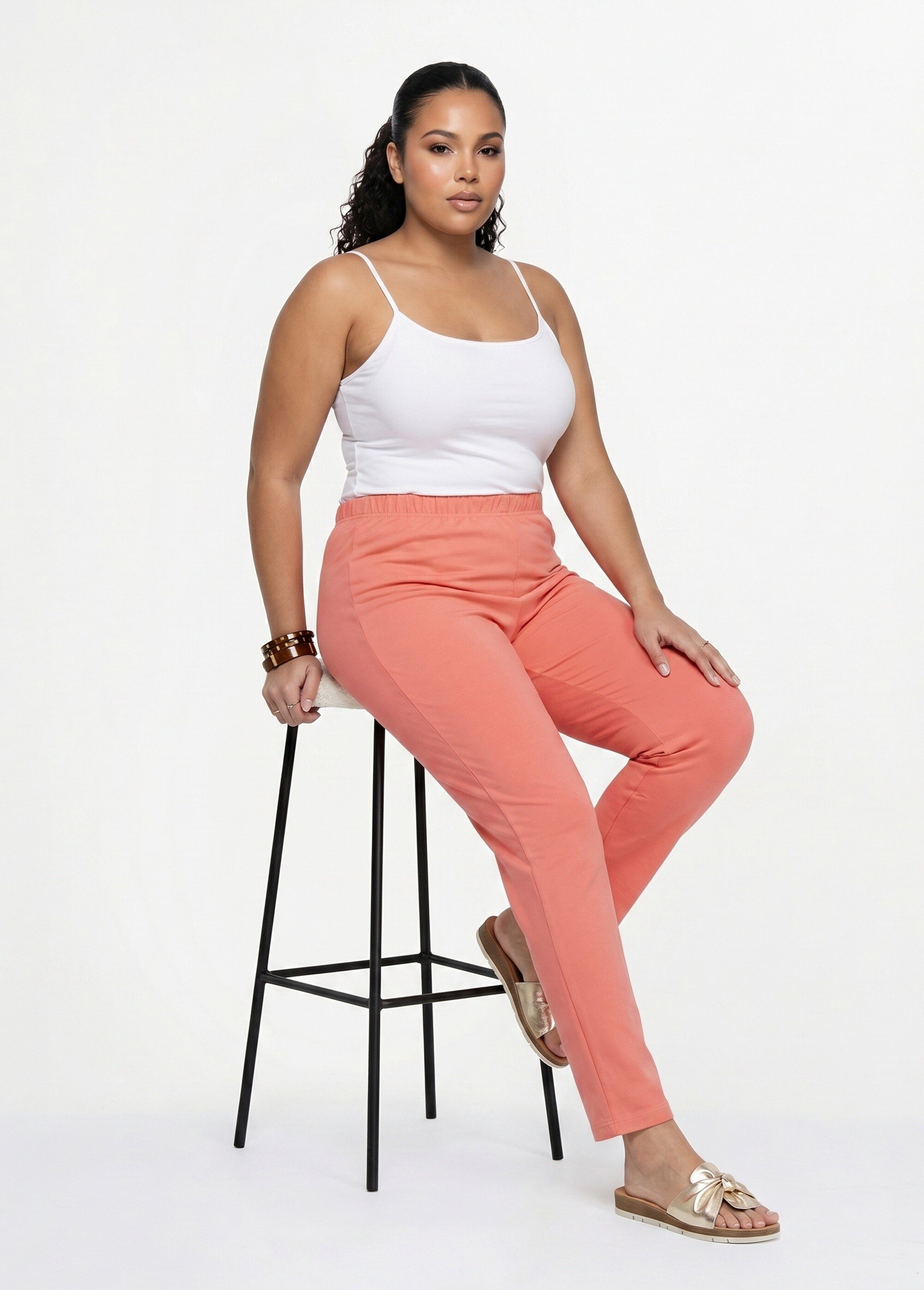 Legging taille élastiquée jersey coton