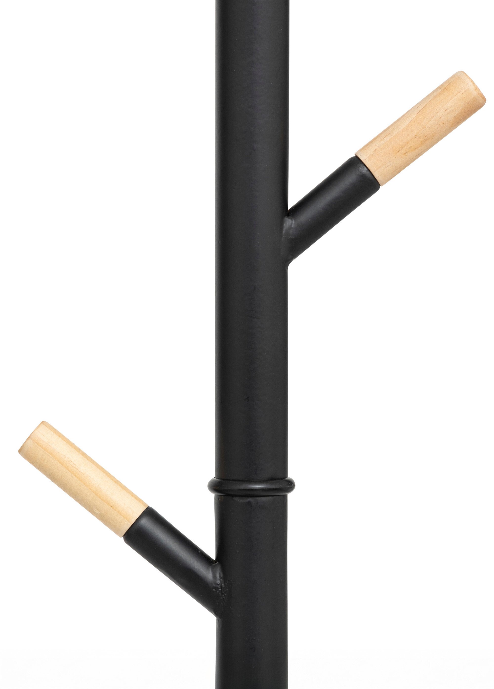 Porte manteaux acier bois avec 6 patères