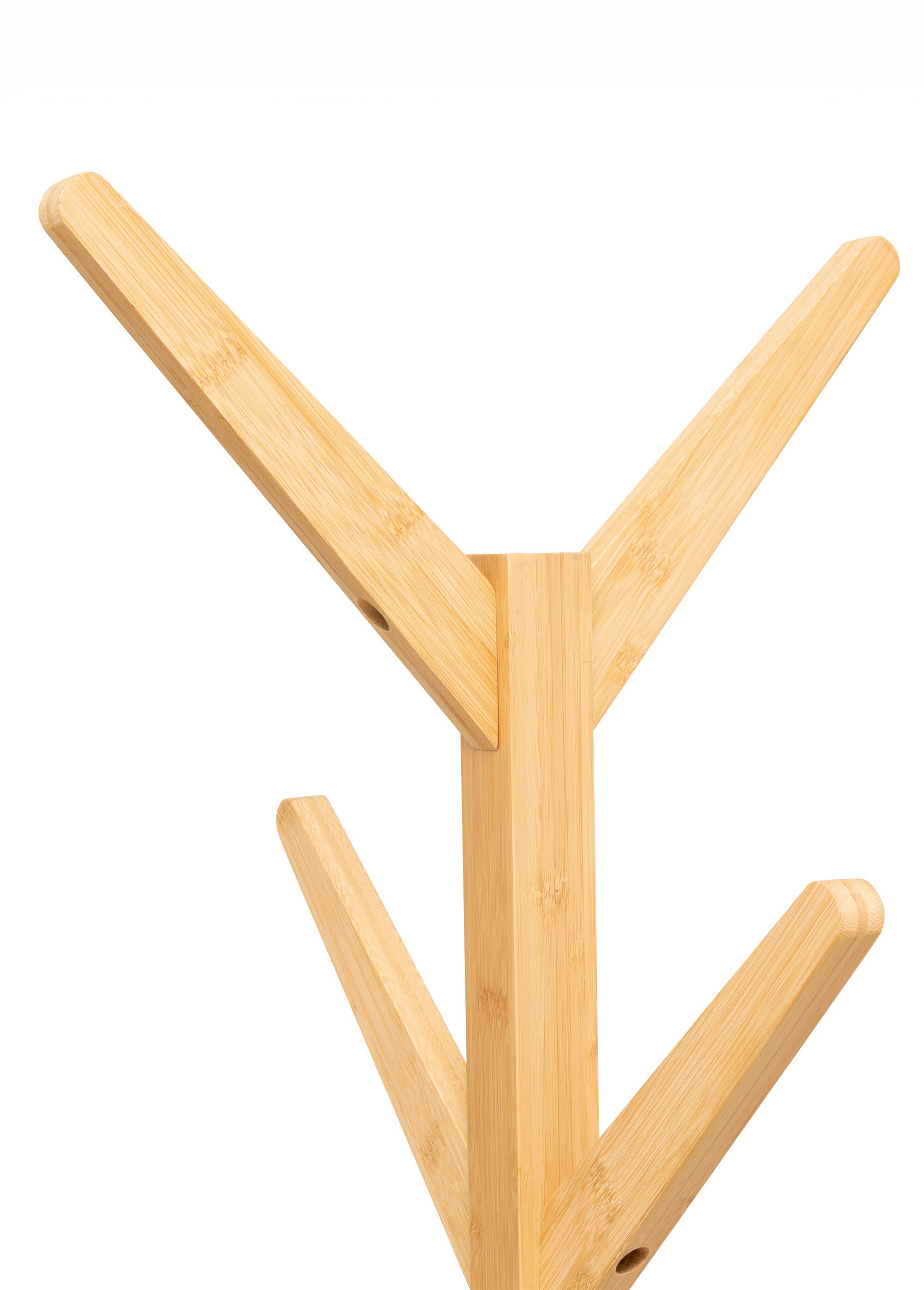 Porte manteaux en bois 8 patères compas