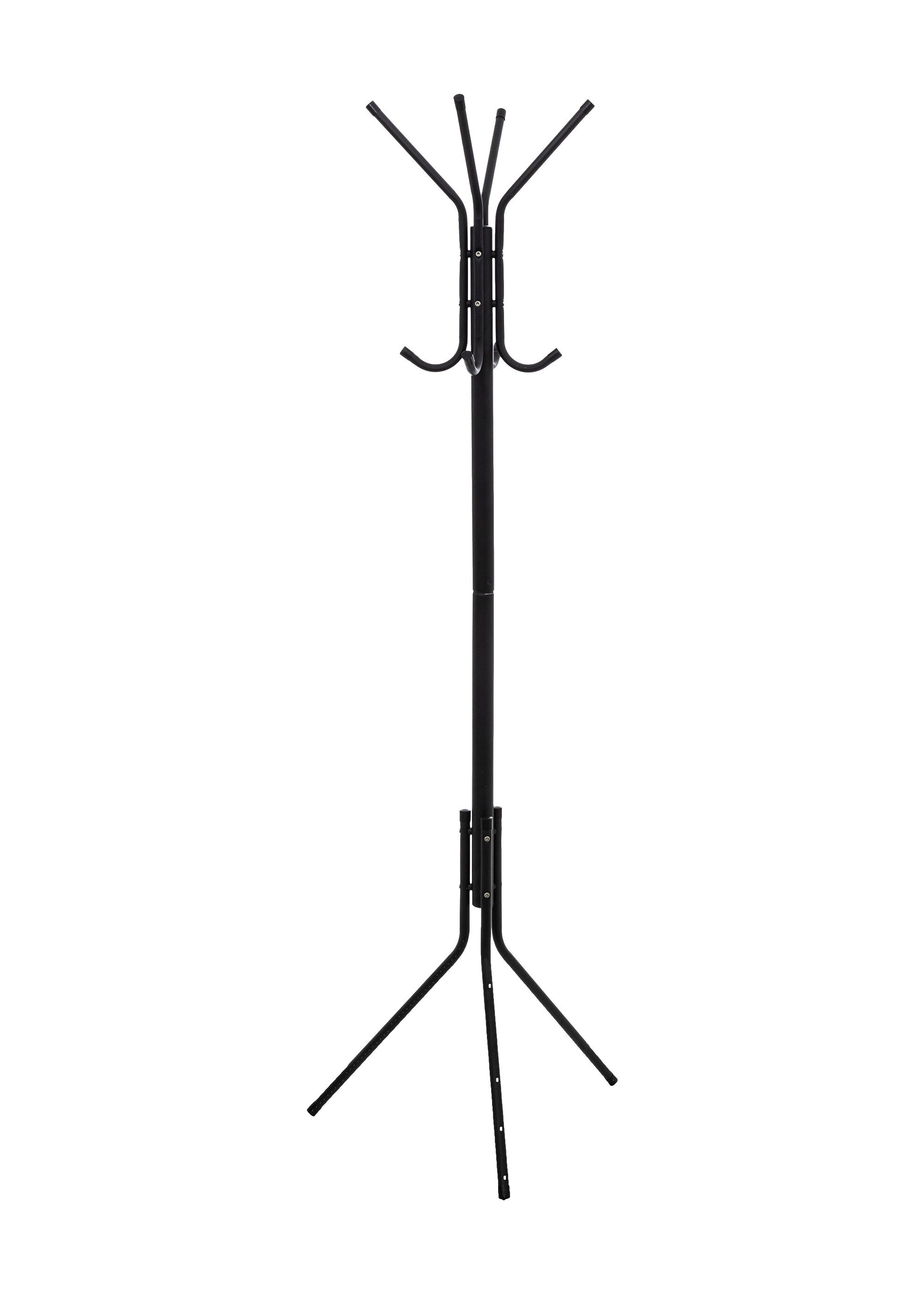 Porte manteaux épuré en métal, 8 patères NOIR JJA-105490 FA1