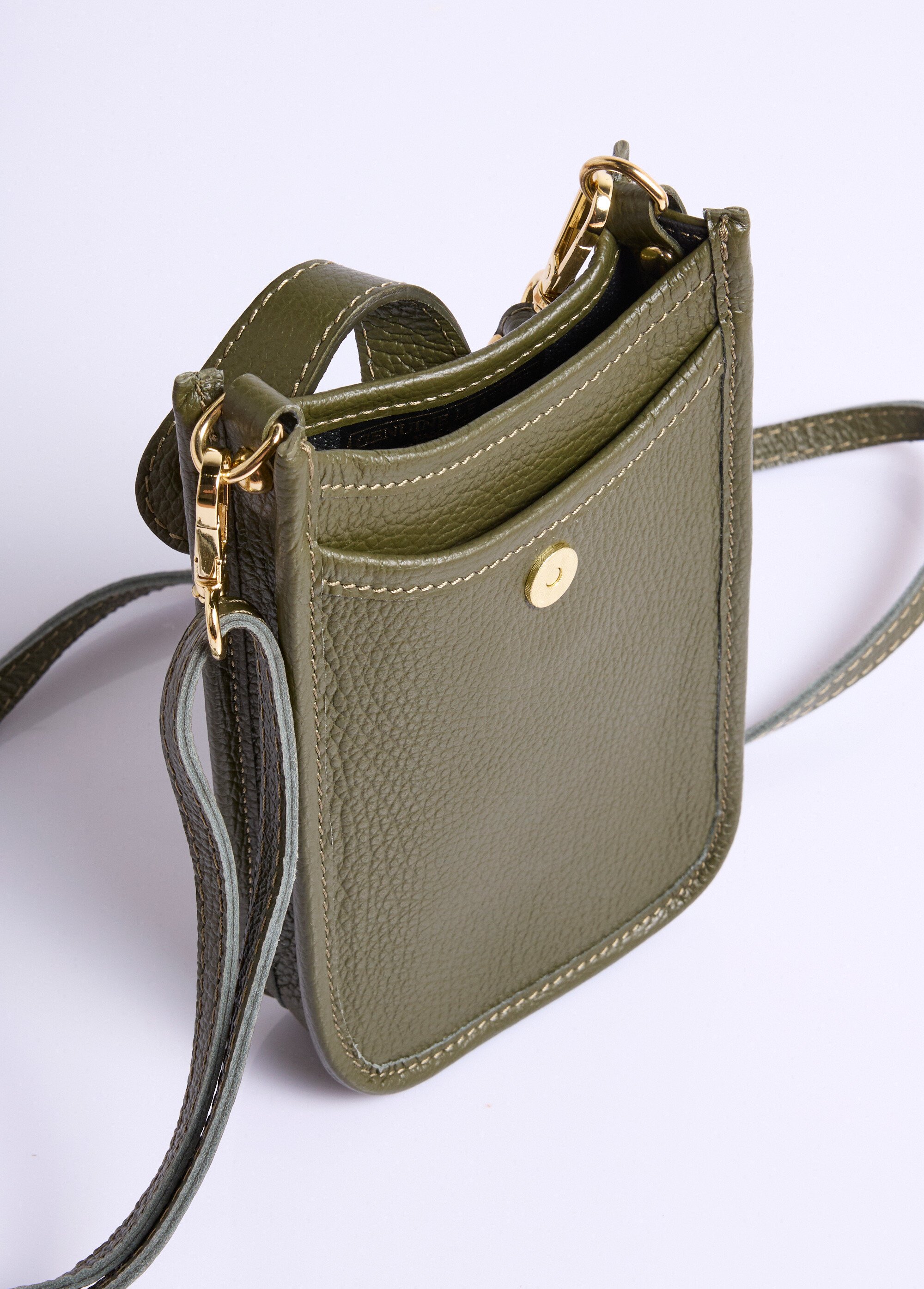 Sac téléphone en cuir