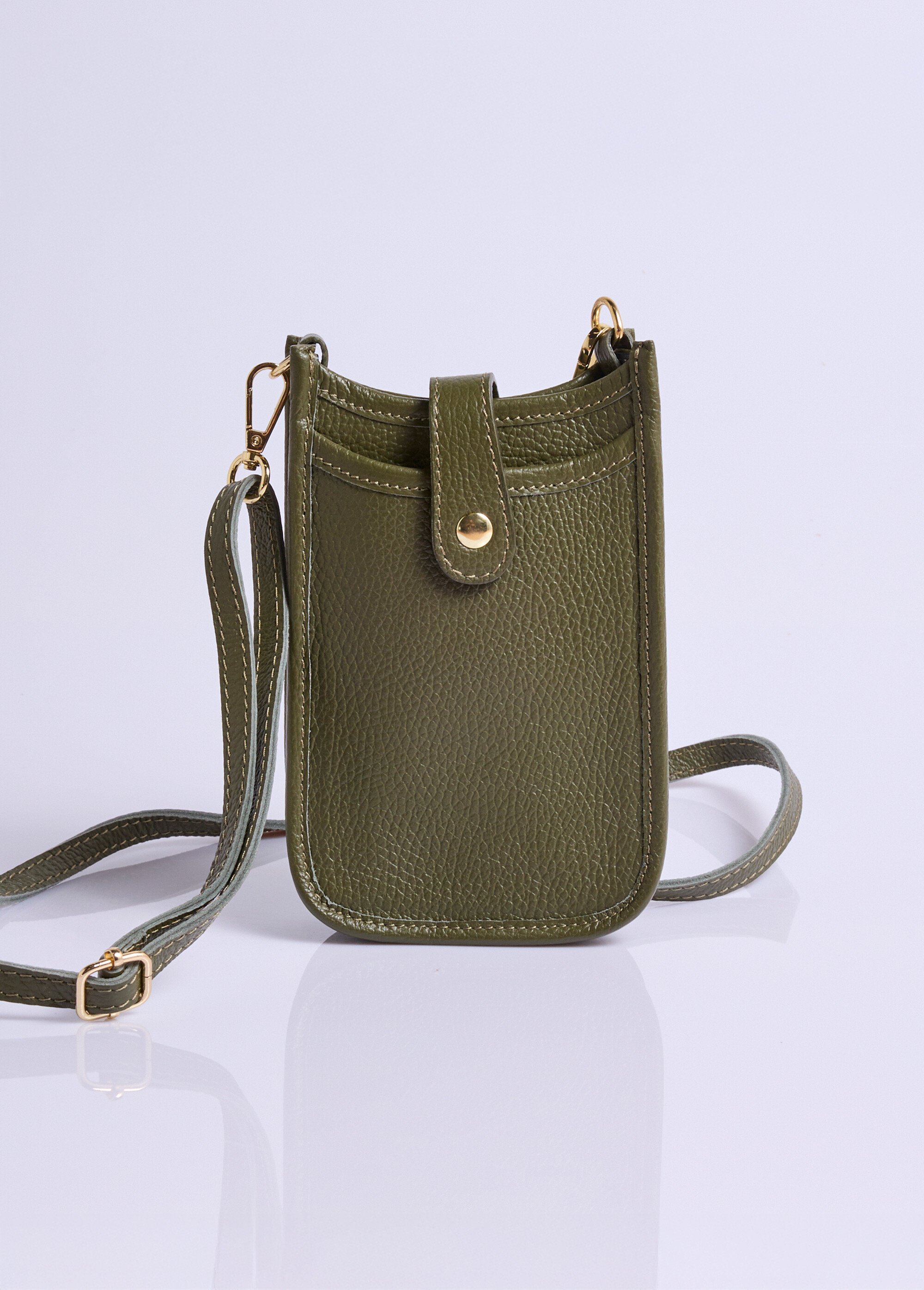 Sac téléphone en cuir