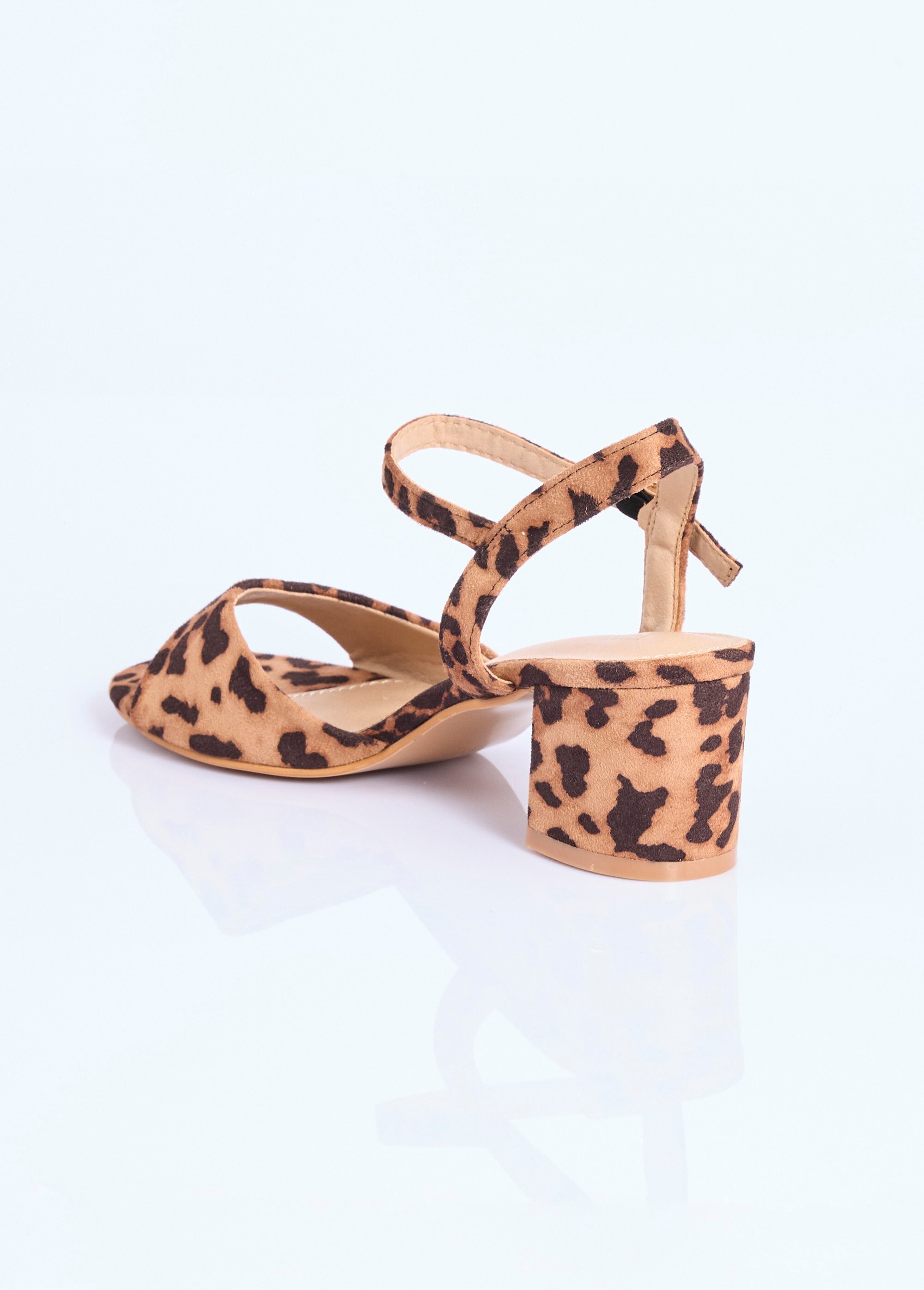 Sandales chic en simili cuir ou suédine Femme LEOPARD COVX5-388 DO1