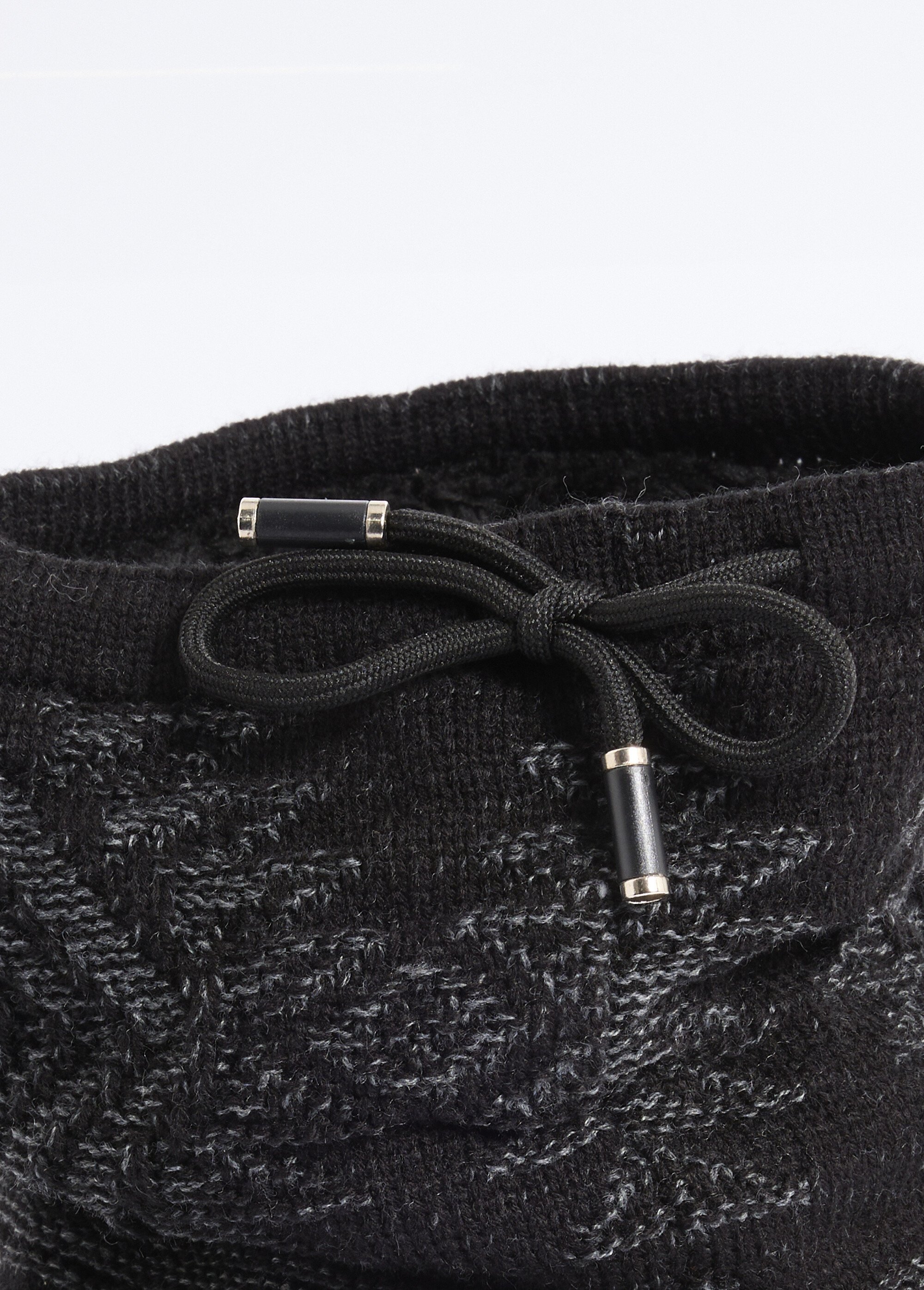 Tour de cou maille et sherpa, zig zag