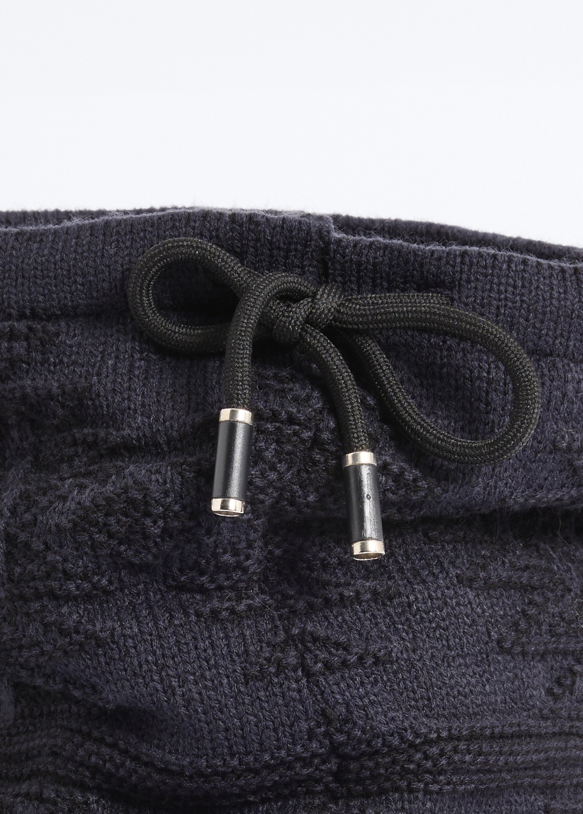 Tour de cou maille et sherpa, zig zag