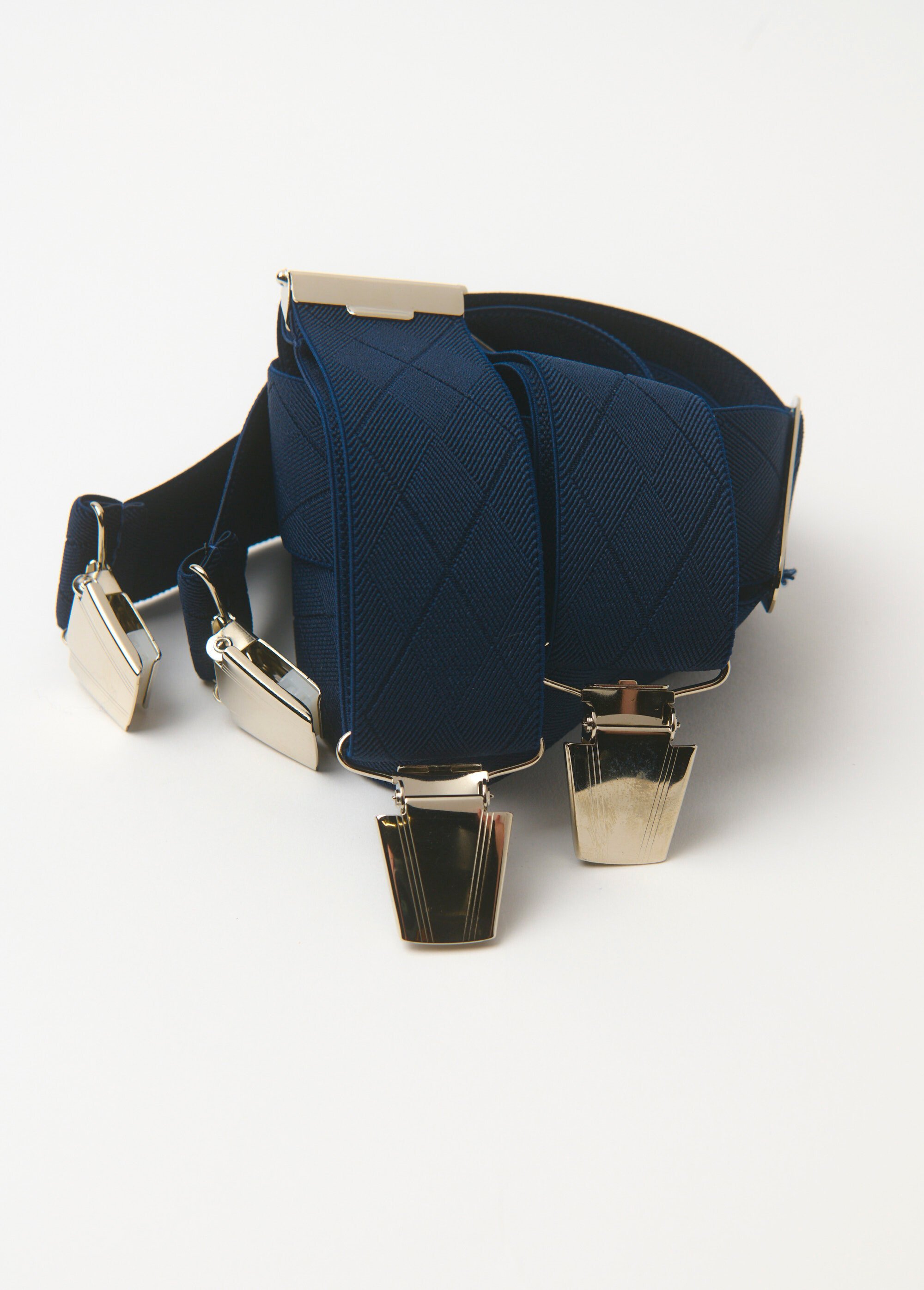 Bretelles élastiques ajustables à pinces Homme Bleu NESSPBRETELLES AP1