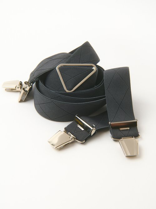 Bretelles élastiques ajustables à pinces Homme Gris NESSPBRETELLES AP1