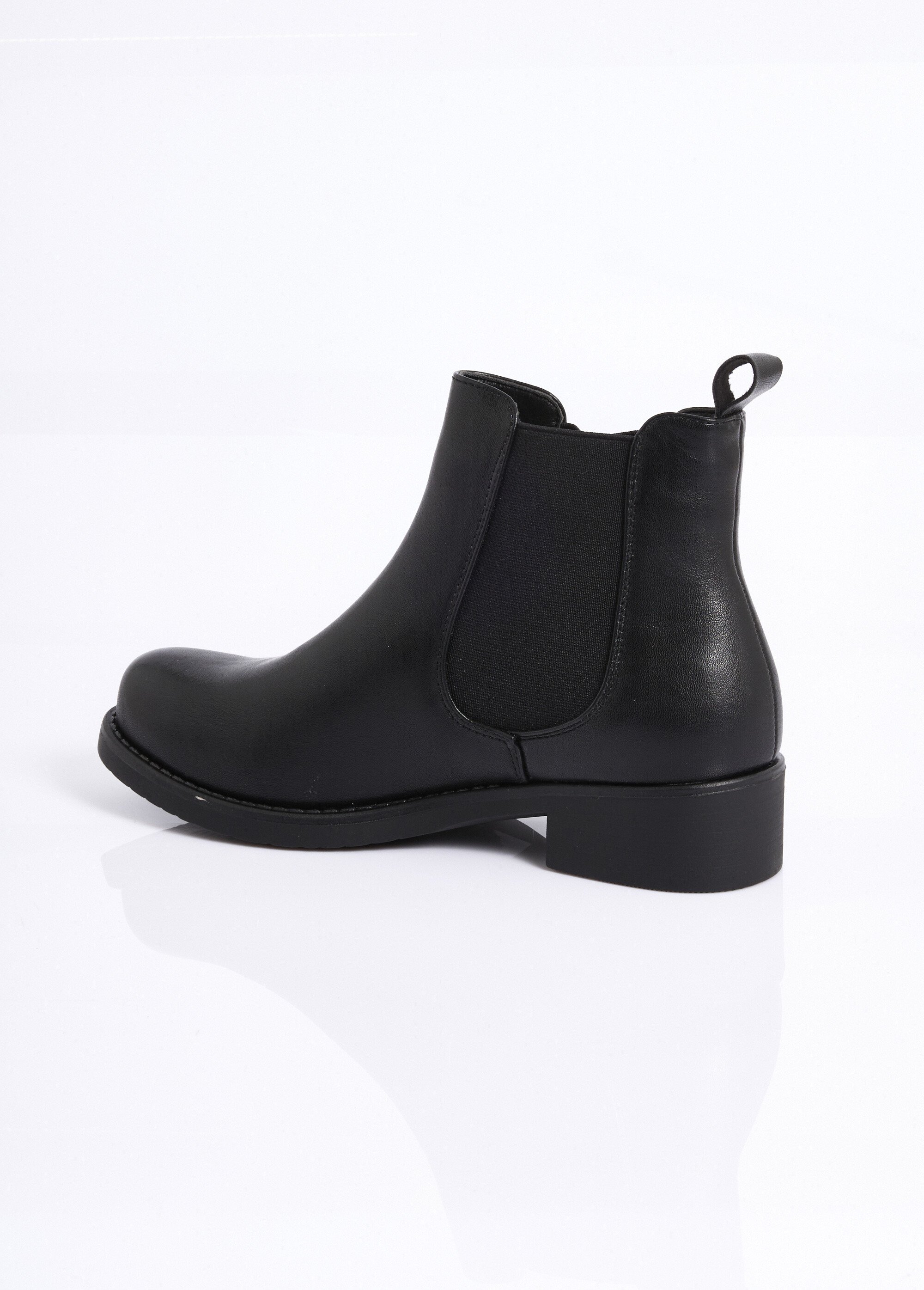 Boots Chelsea semelle antidérapante Femme Noir LBS-DQY2805 DO1