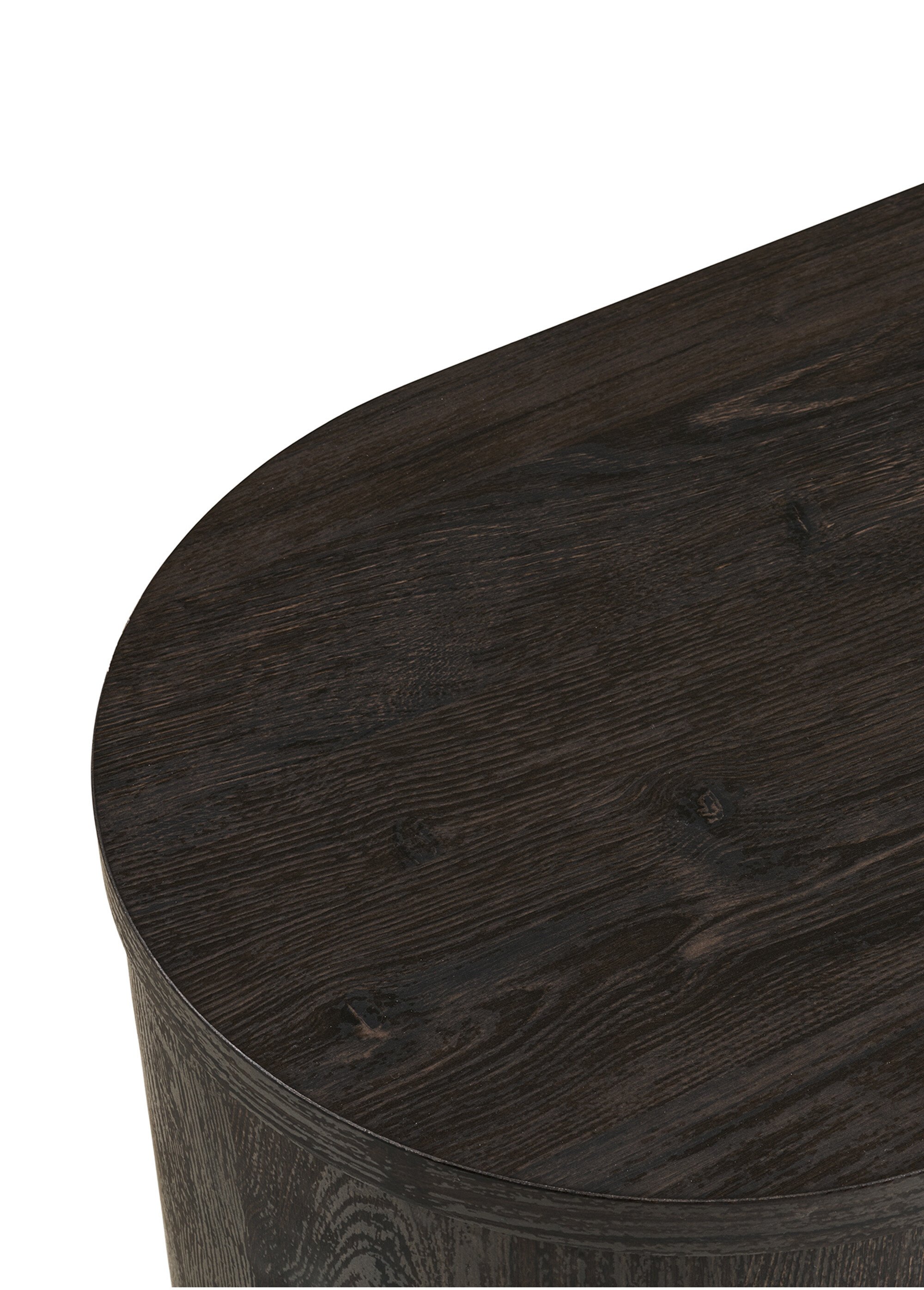 Console en bois pieds demi cercle, foncé MARRON FONCE HN-2301080 DE2