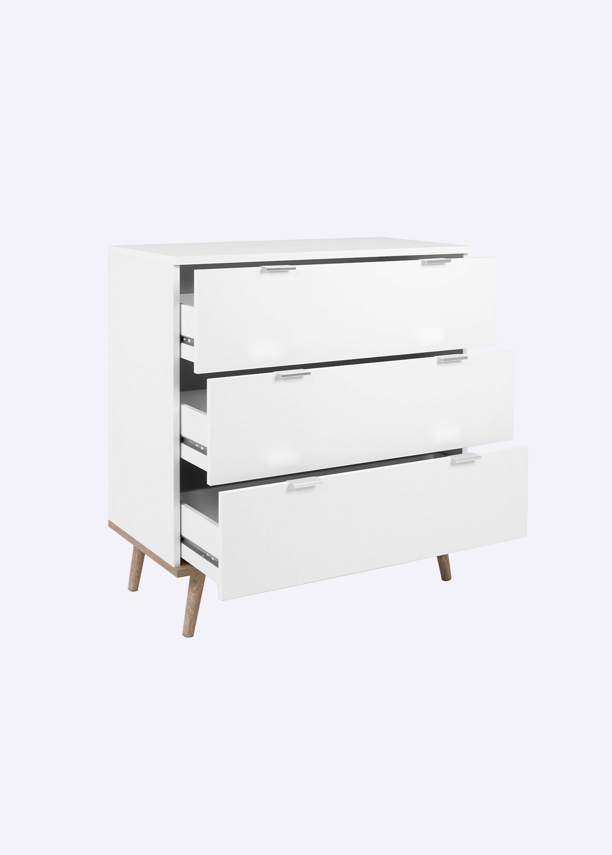 COPENHAGUE Commode 2 tons 3 tiroirs