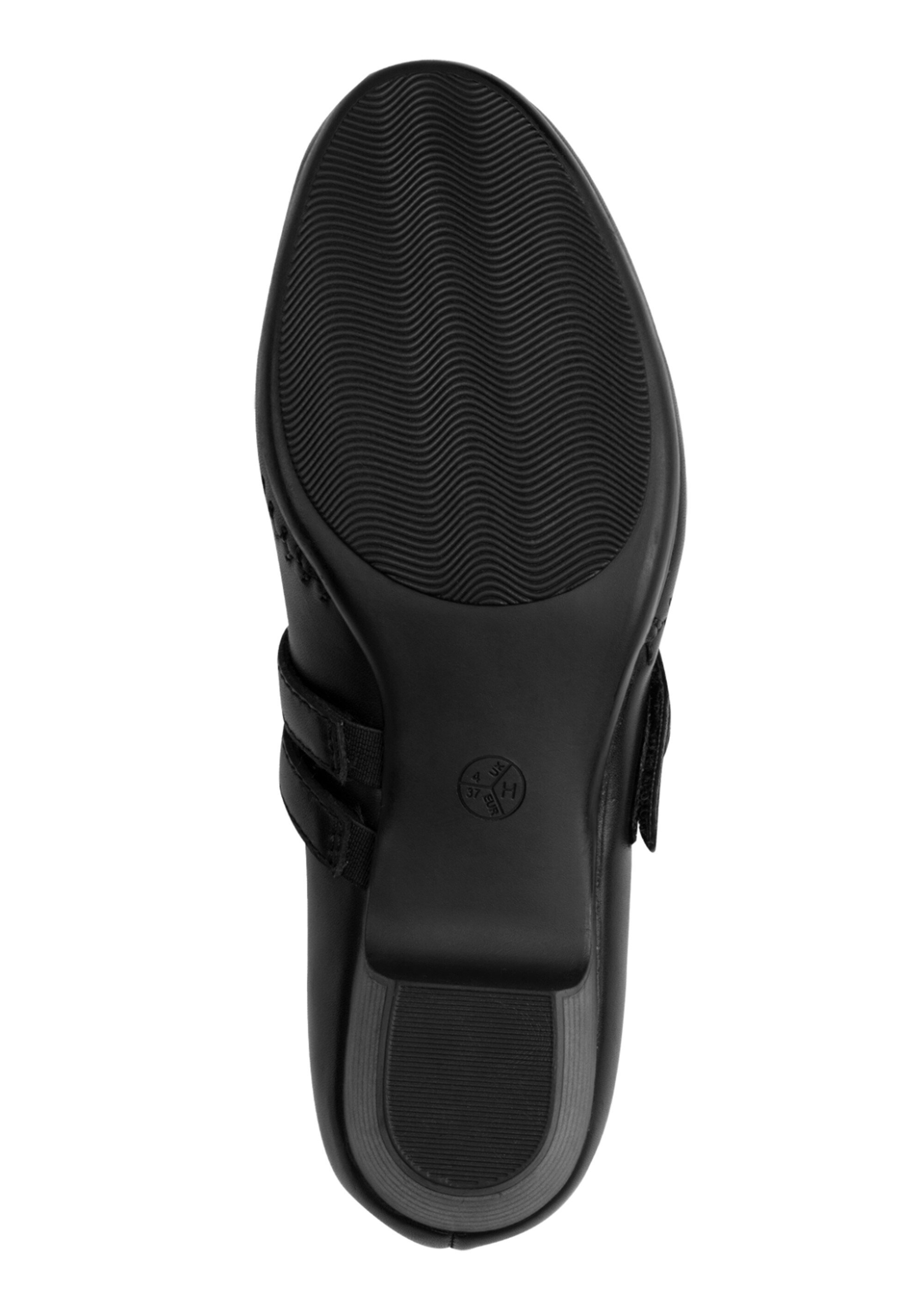 Escarpins confort en cuir façon babies Femme Noir JAN-82270046 UN1