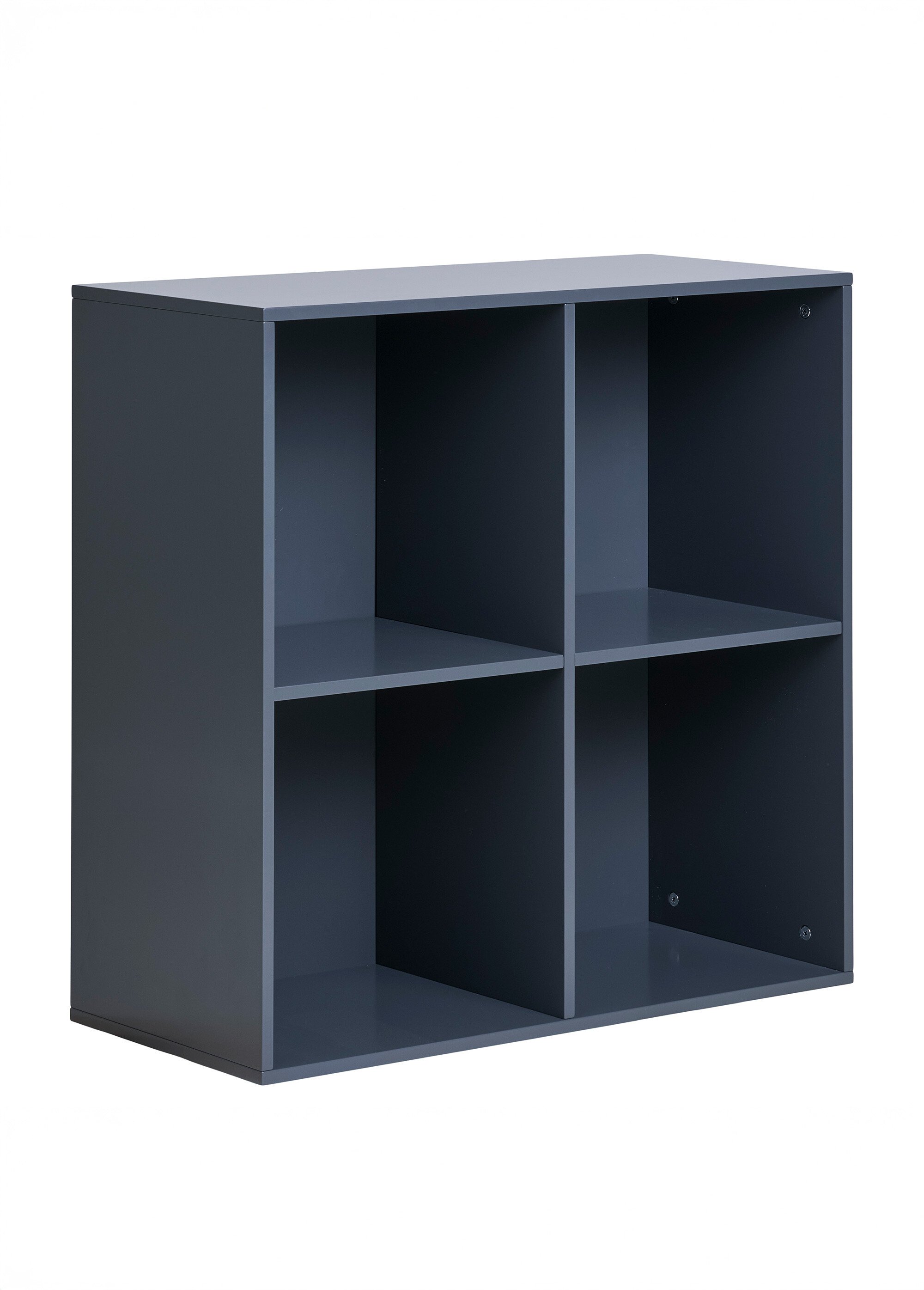 Etagère murale 4 cases, finition foncé