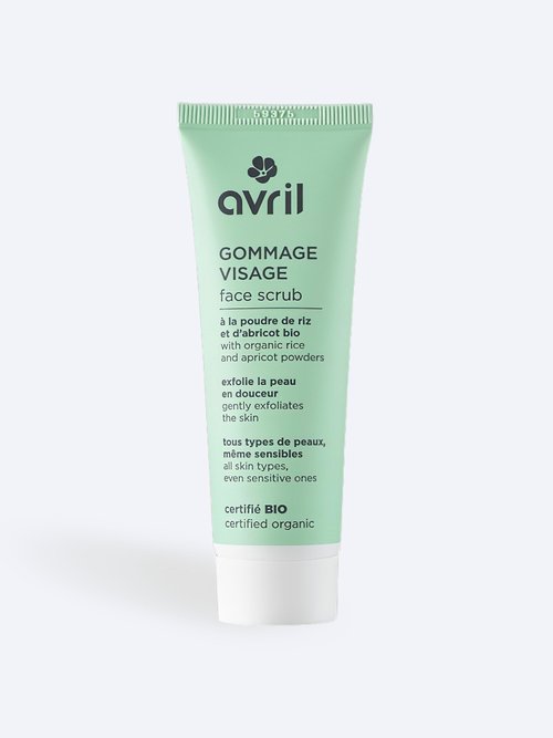 Gommage visage BIO à la poudre de riz Vert AV-1562 FA1
