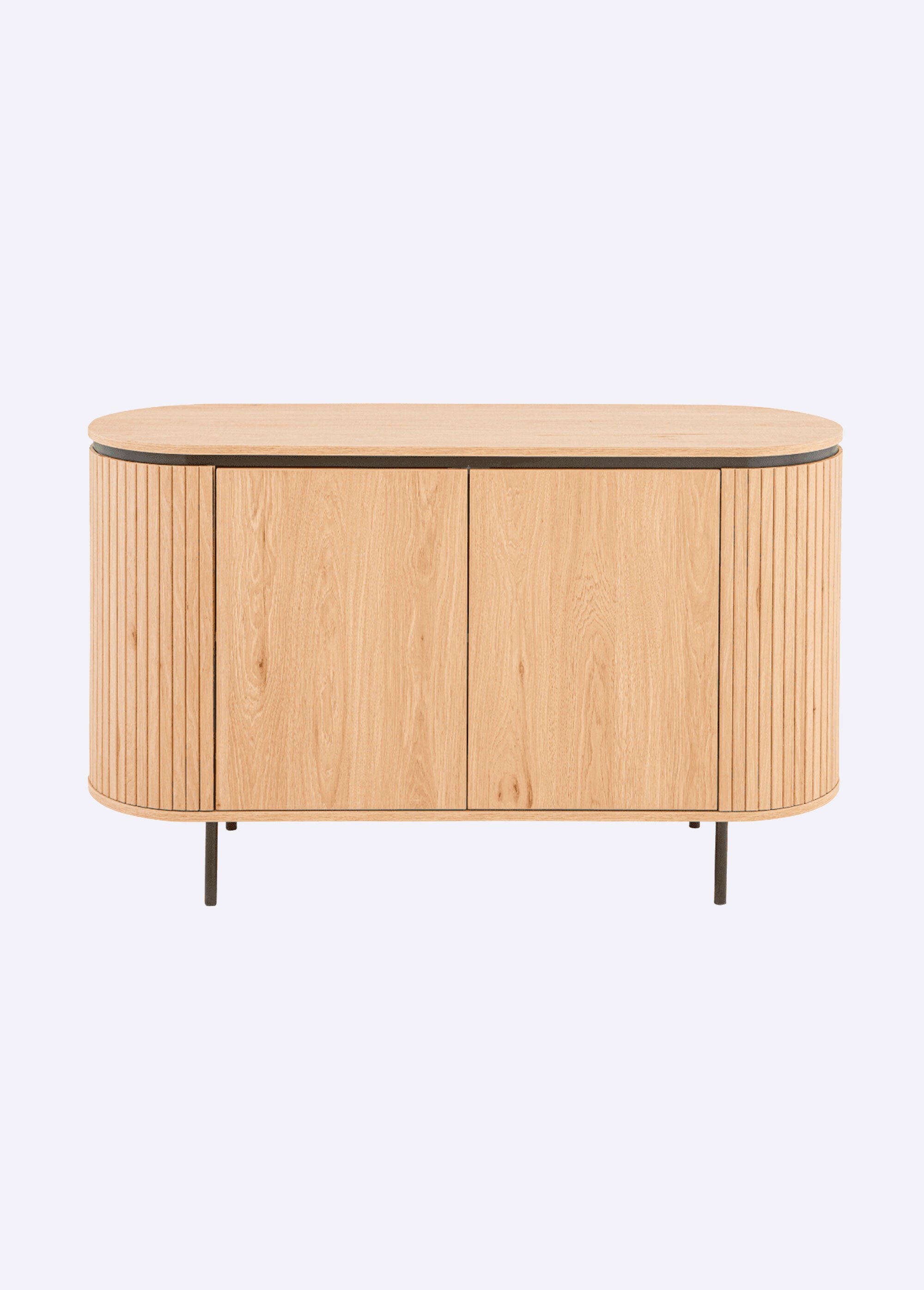 MALAGA Buffet effet rainuré BEIGE CAL-14883133 FA1