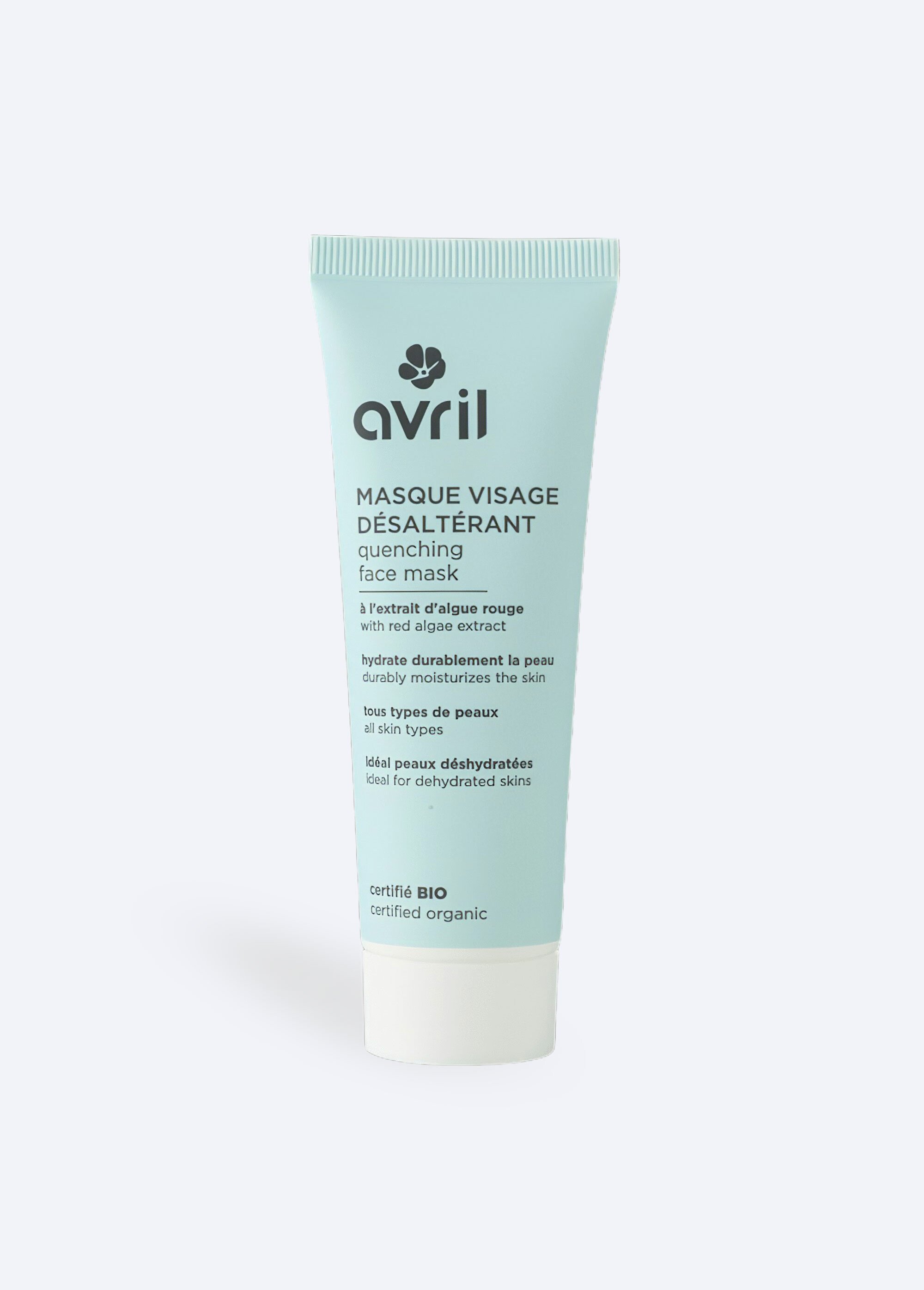 Masque visage désaltérant BIO Bleu AV-1436 FA1