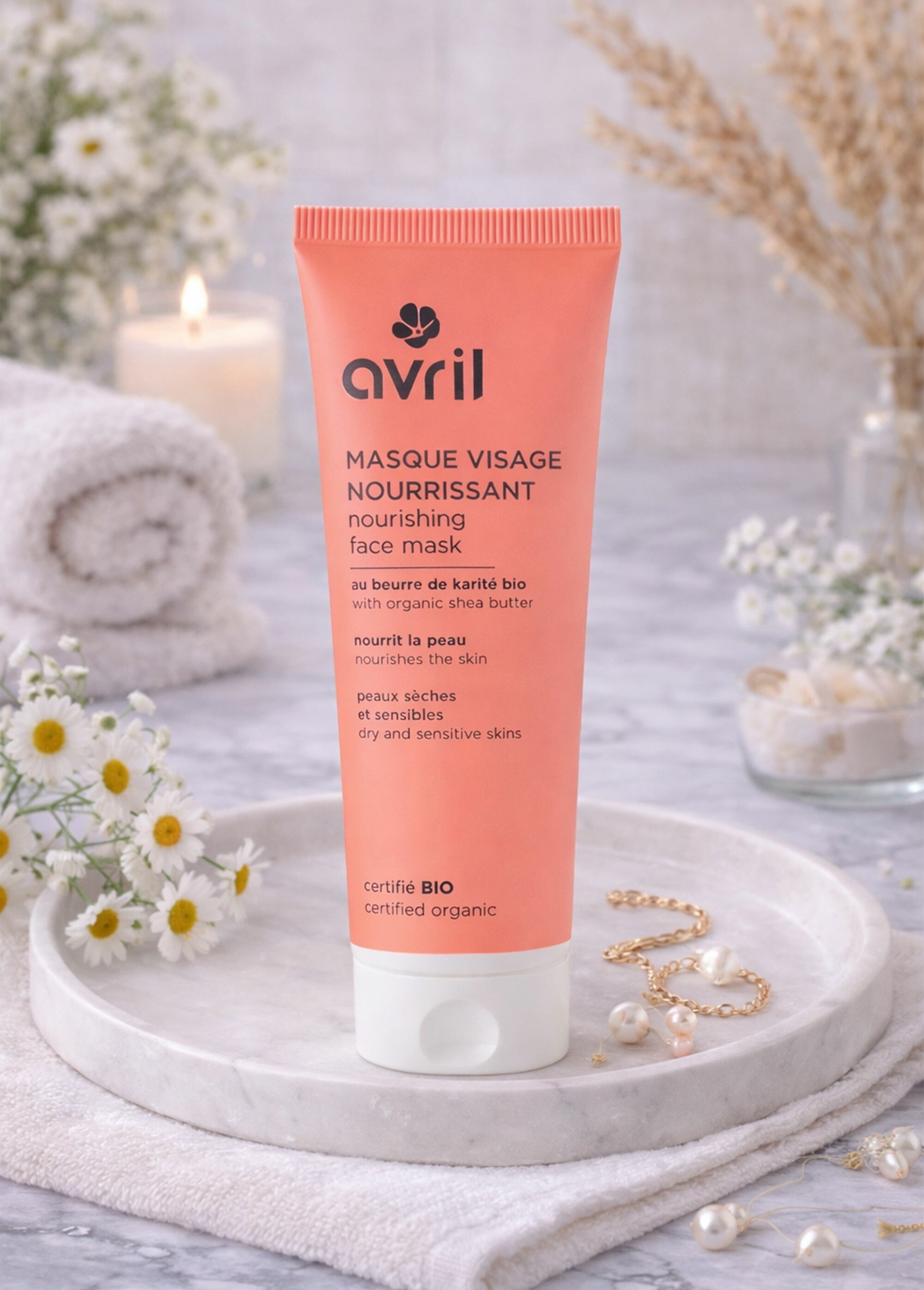 Masque visage nourrissant BIO au karité Orange AV-1133 SI1