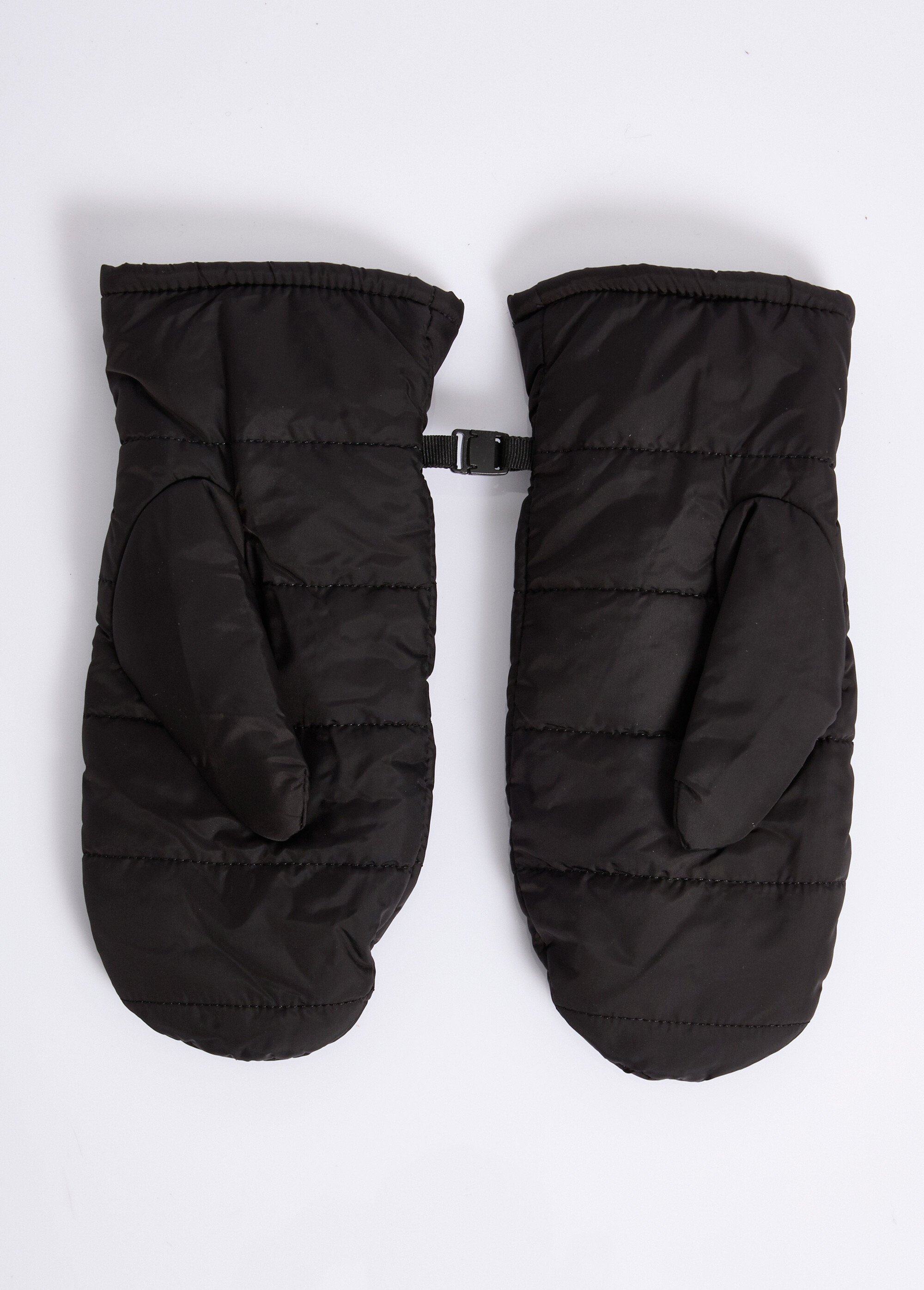 Moufles chaudes matelassées surpiqures Femme Noir NES180LFG2408 DE1