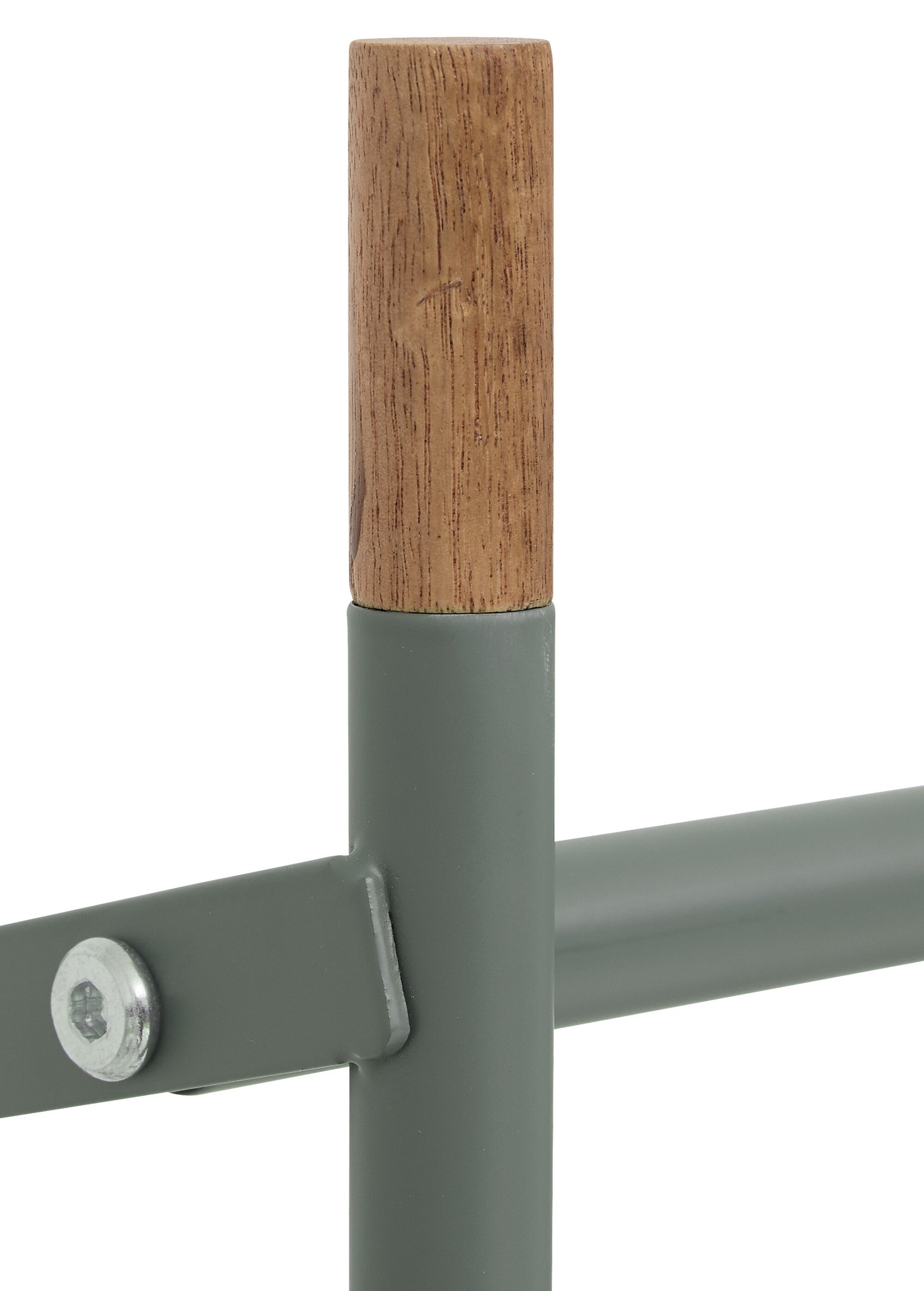 Rack à chaussures 3 niveaux en acier VERT JJA-212765B DE1