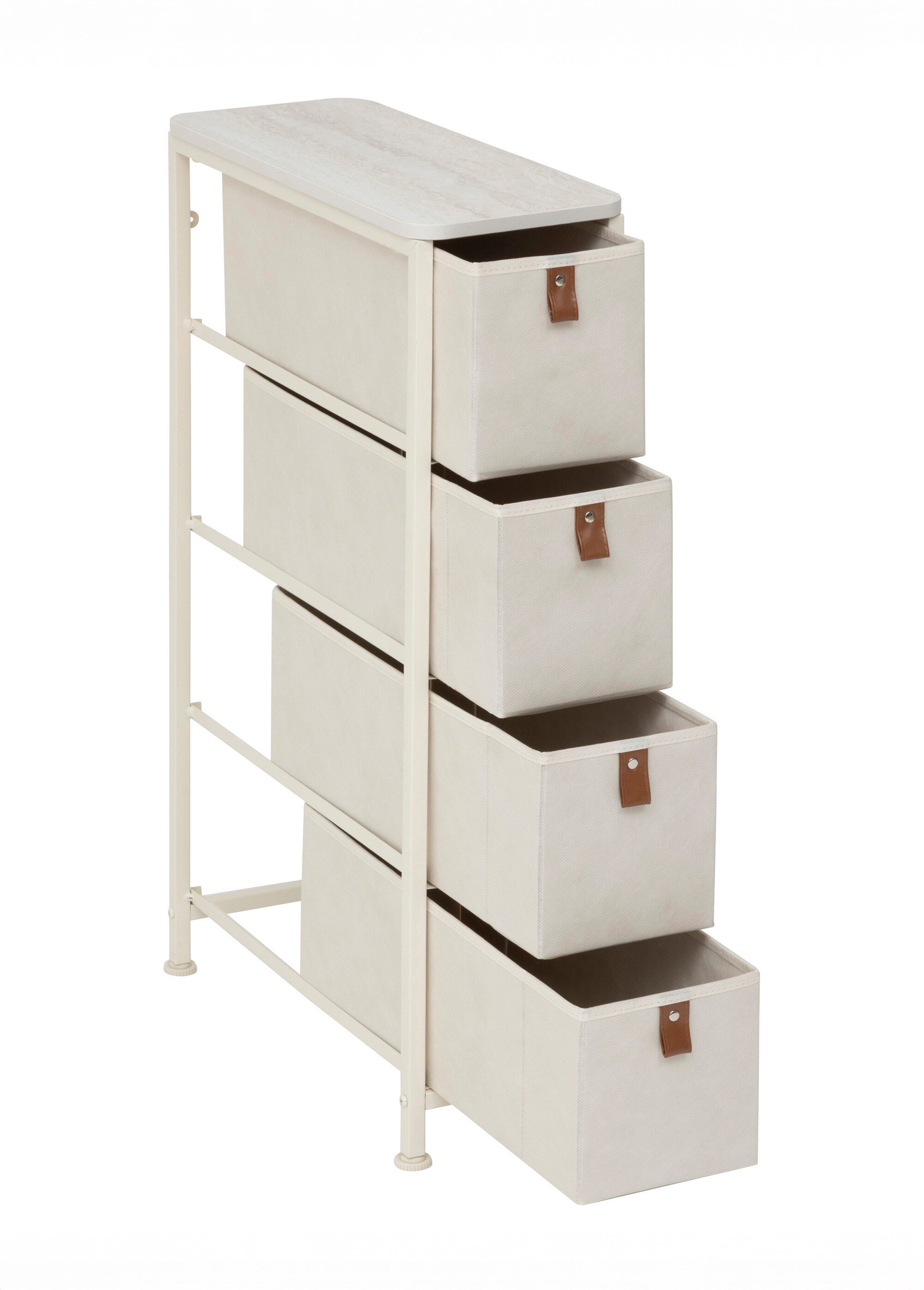 Rangement gain de place acier 4 tiroirs