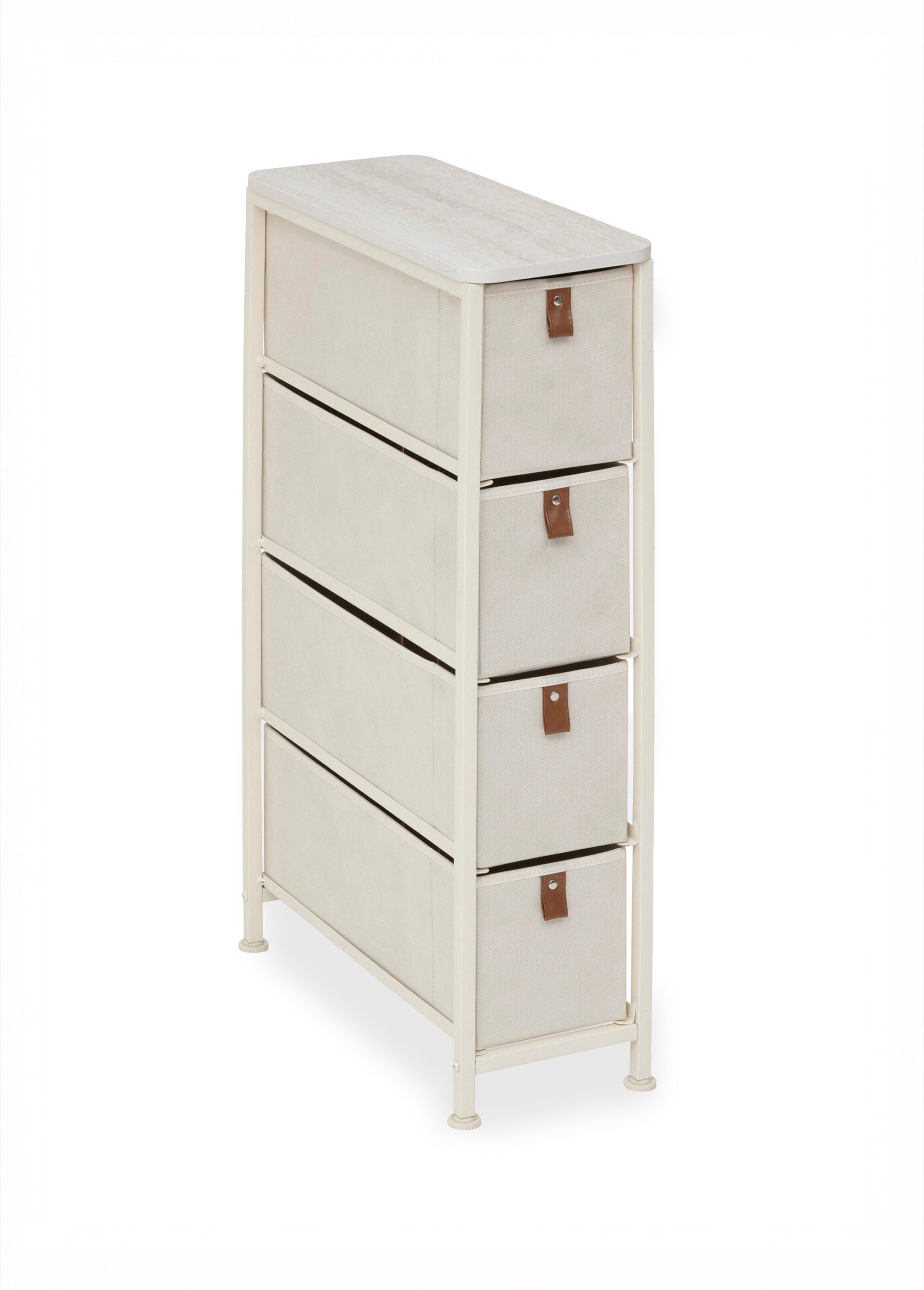 Rangement gain de place acier 4 tiroirs Beige JJA-130140A FA1