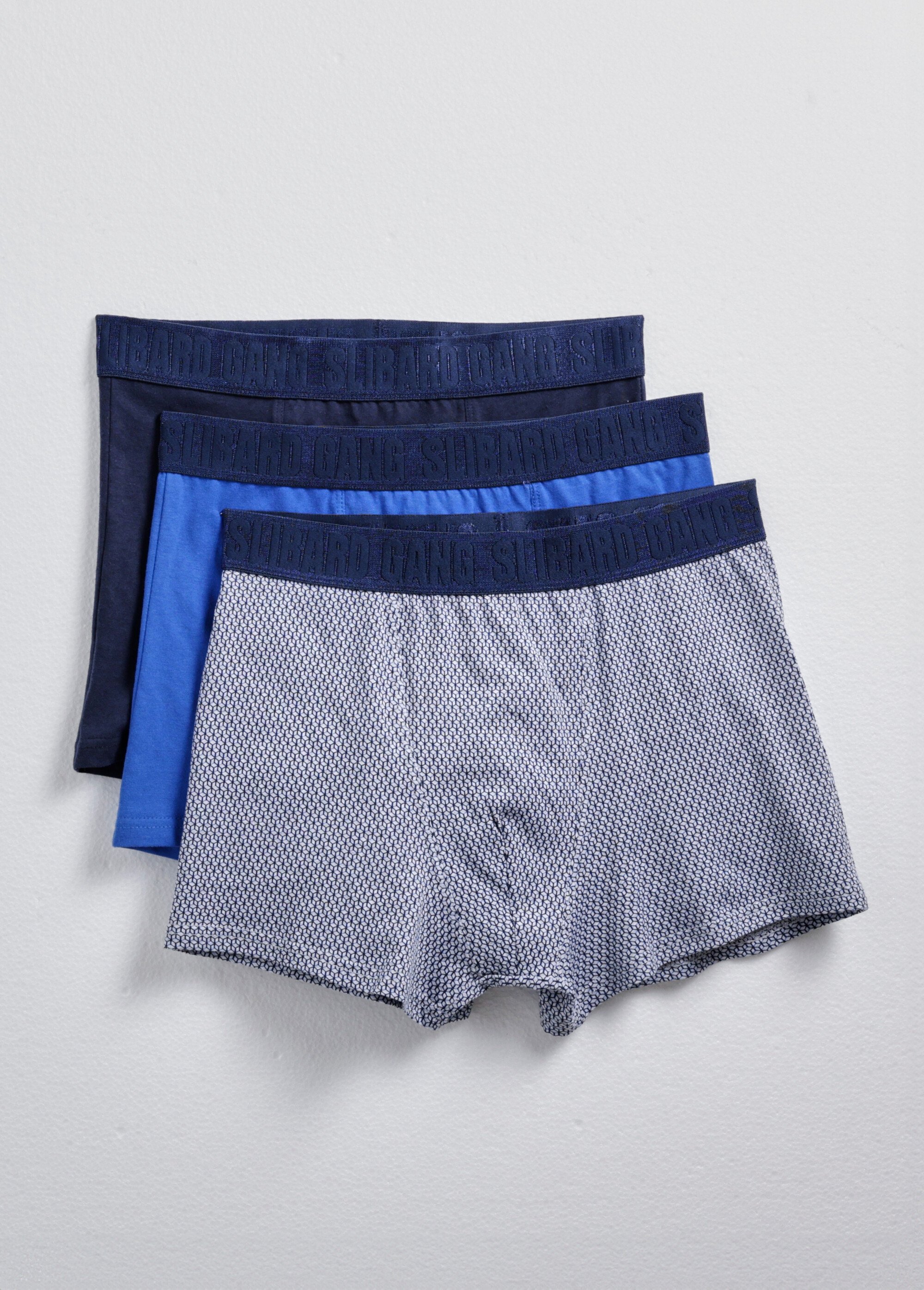 Boxers homme assortis, unis et imprimé