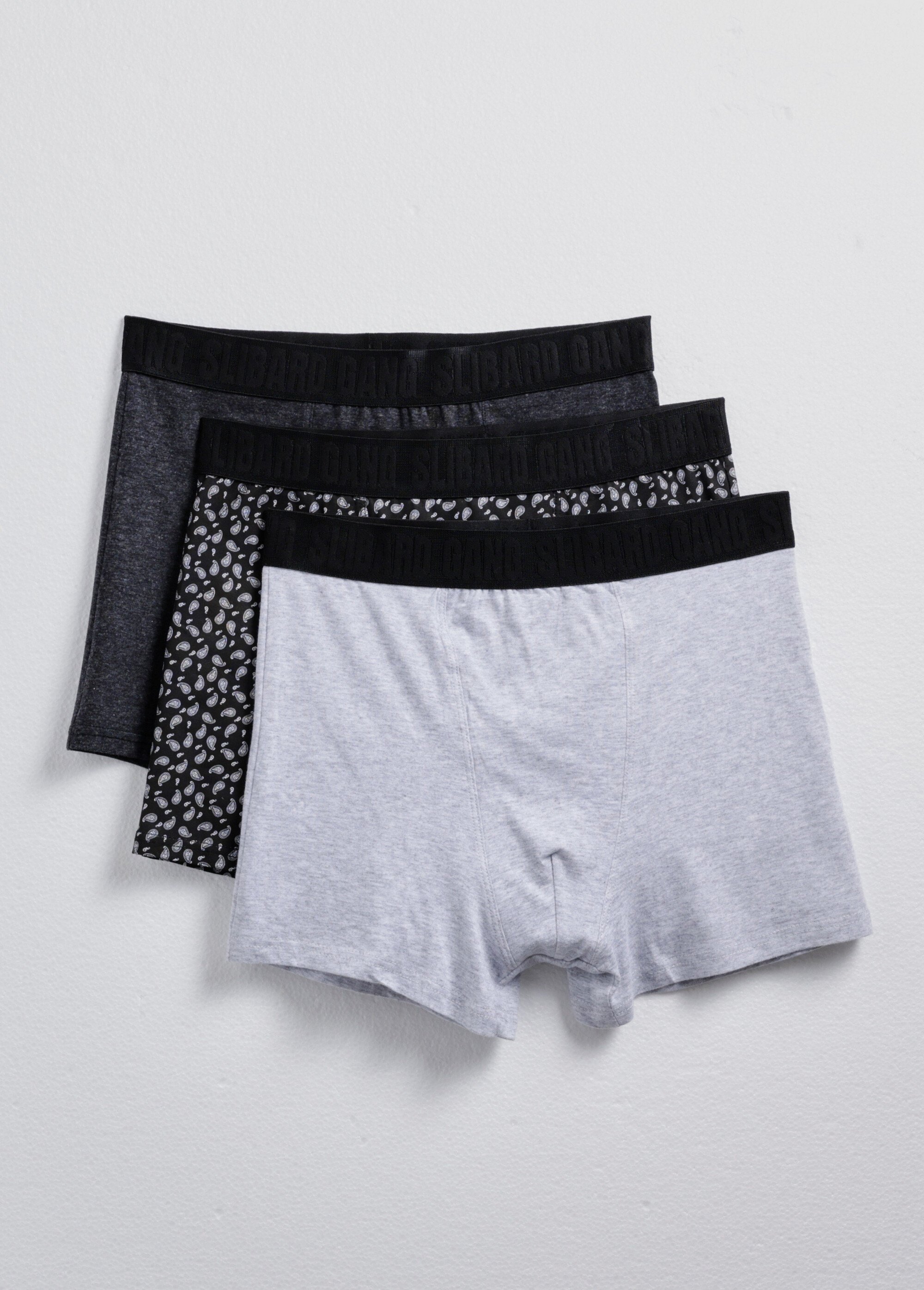 Boxers homme assortis, unis et imprimé